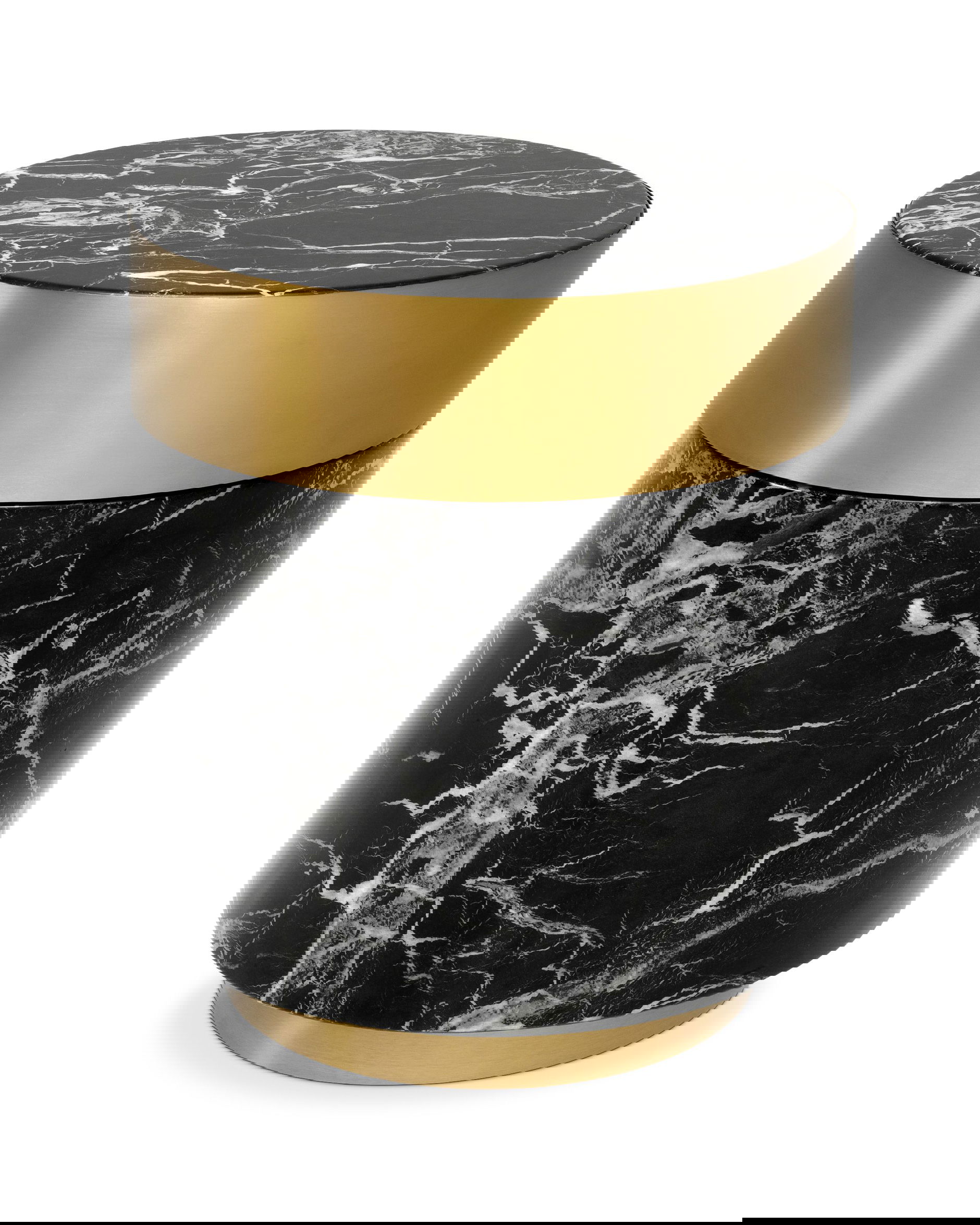 Caron sidobord svart / mässing OUTLET