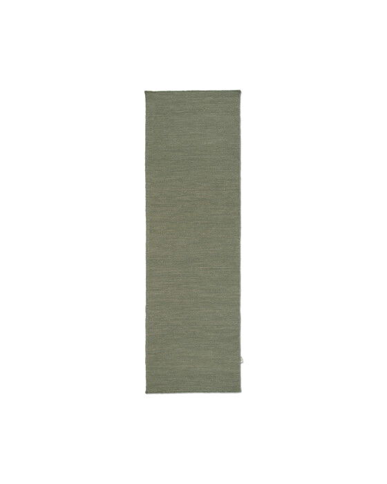 plain gångmatta grön