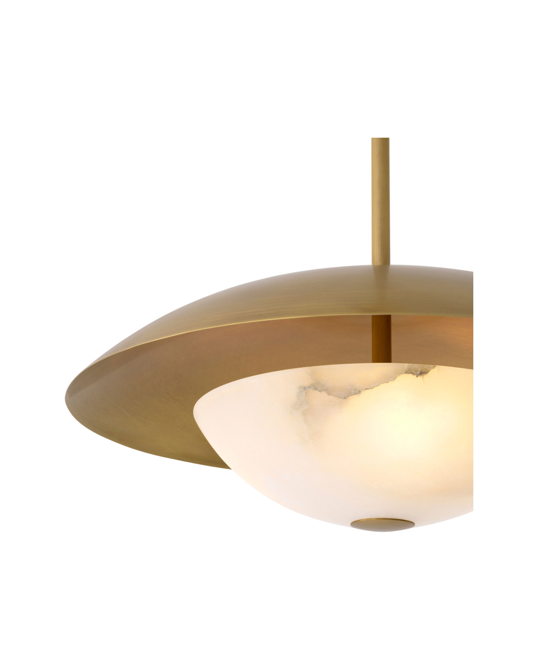 Marcona taklampa antik mässing