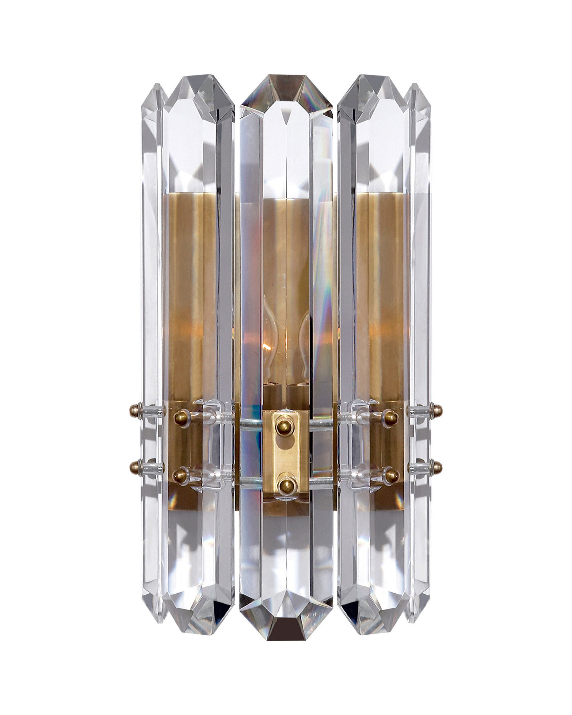 Bonnington vägglampa antik mässing