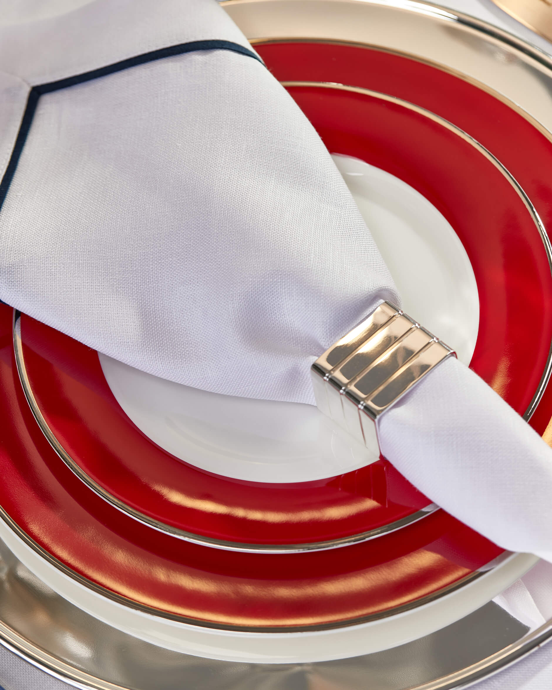 Audley Deep Red Side Plate 6-pack