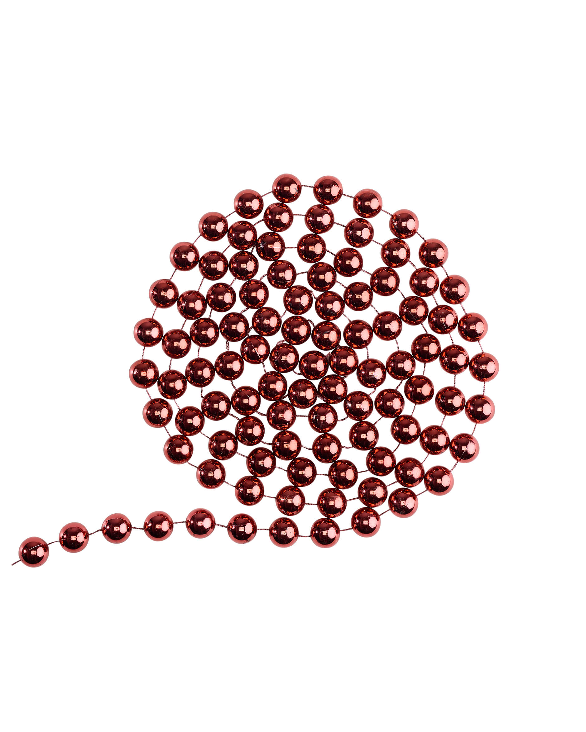 Pärlgirlang vinröd 270cm