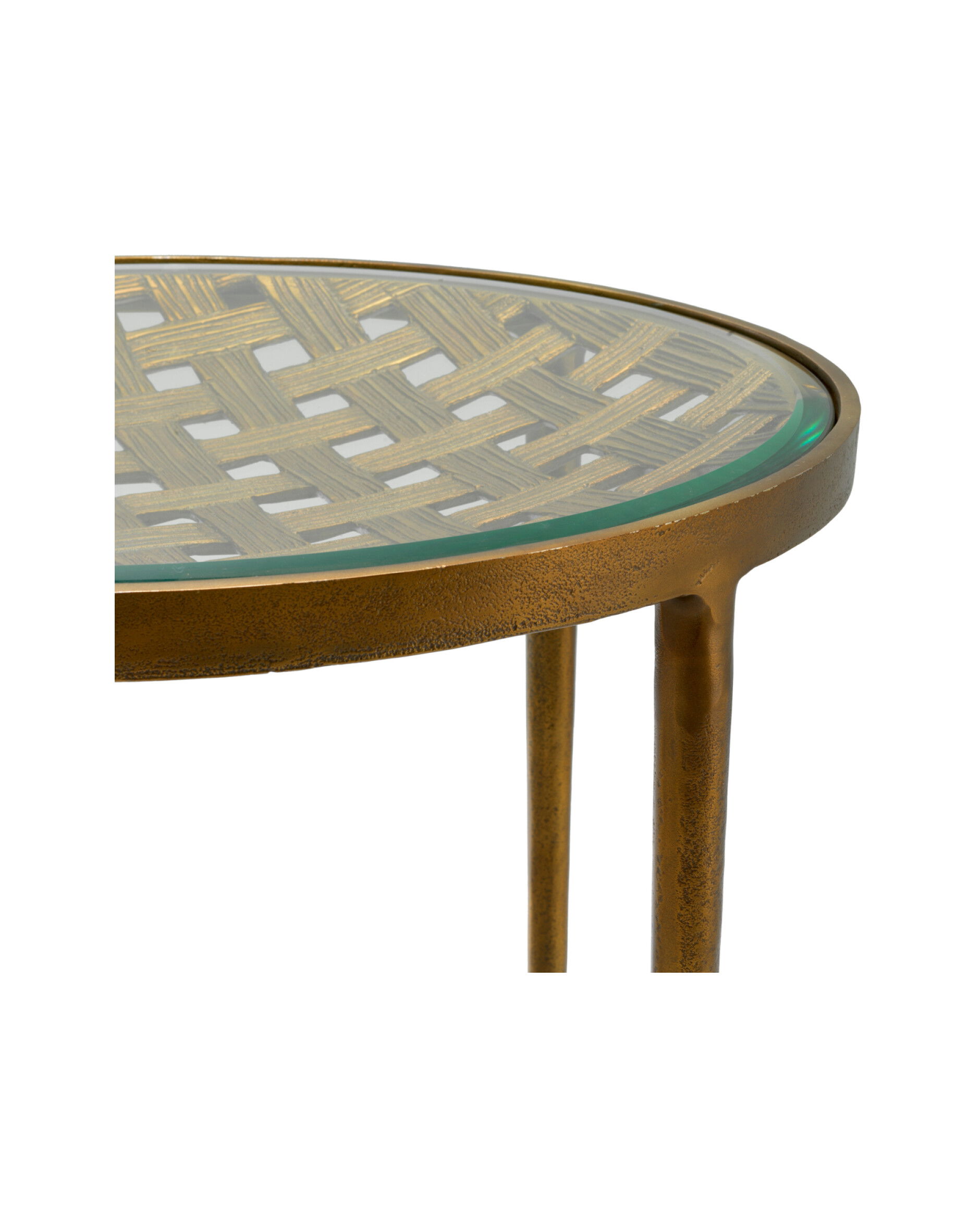 Sorrento sidobord antik mässing