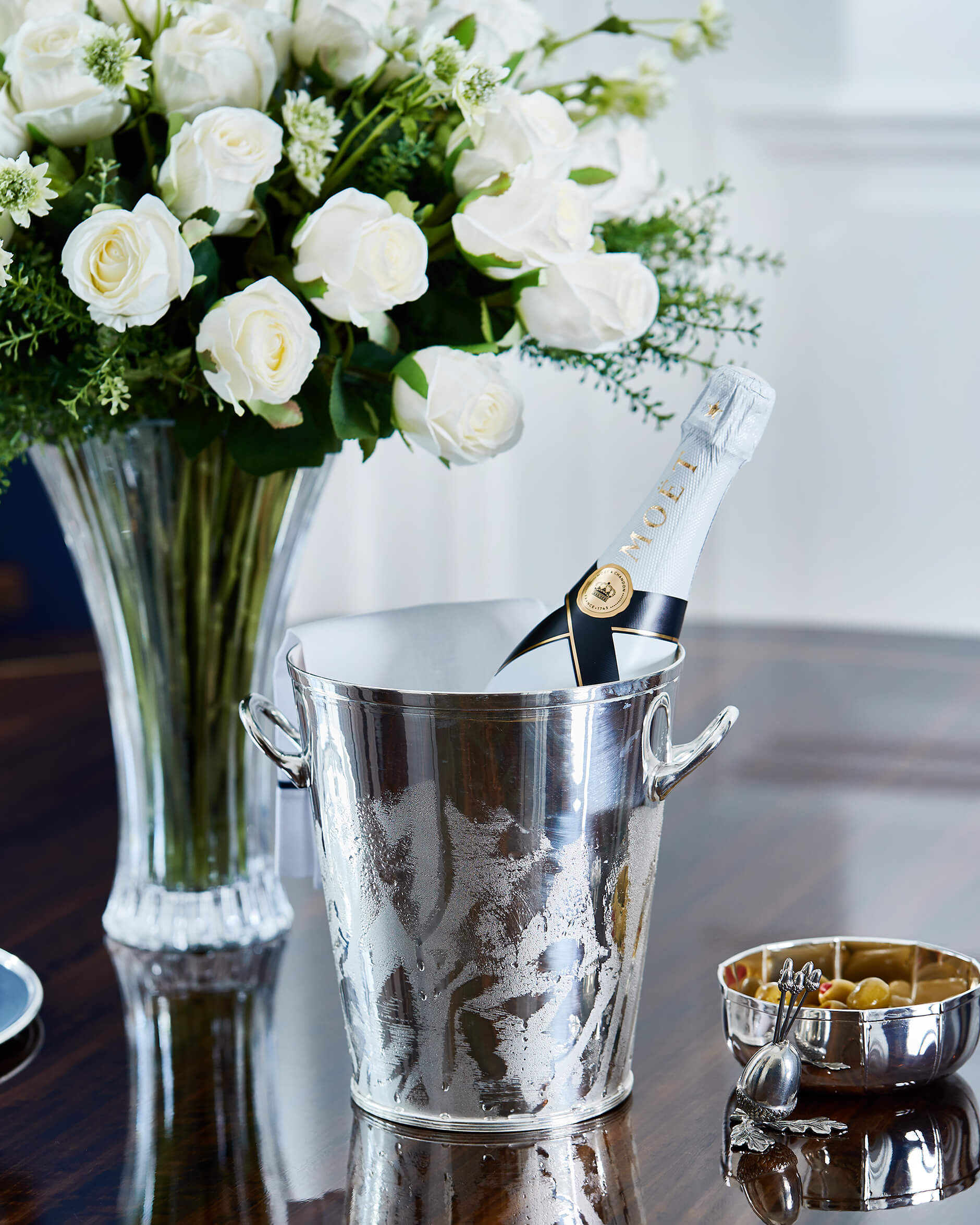 Surin champagnekylare silver