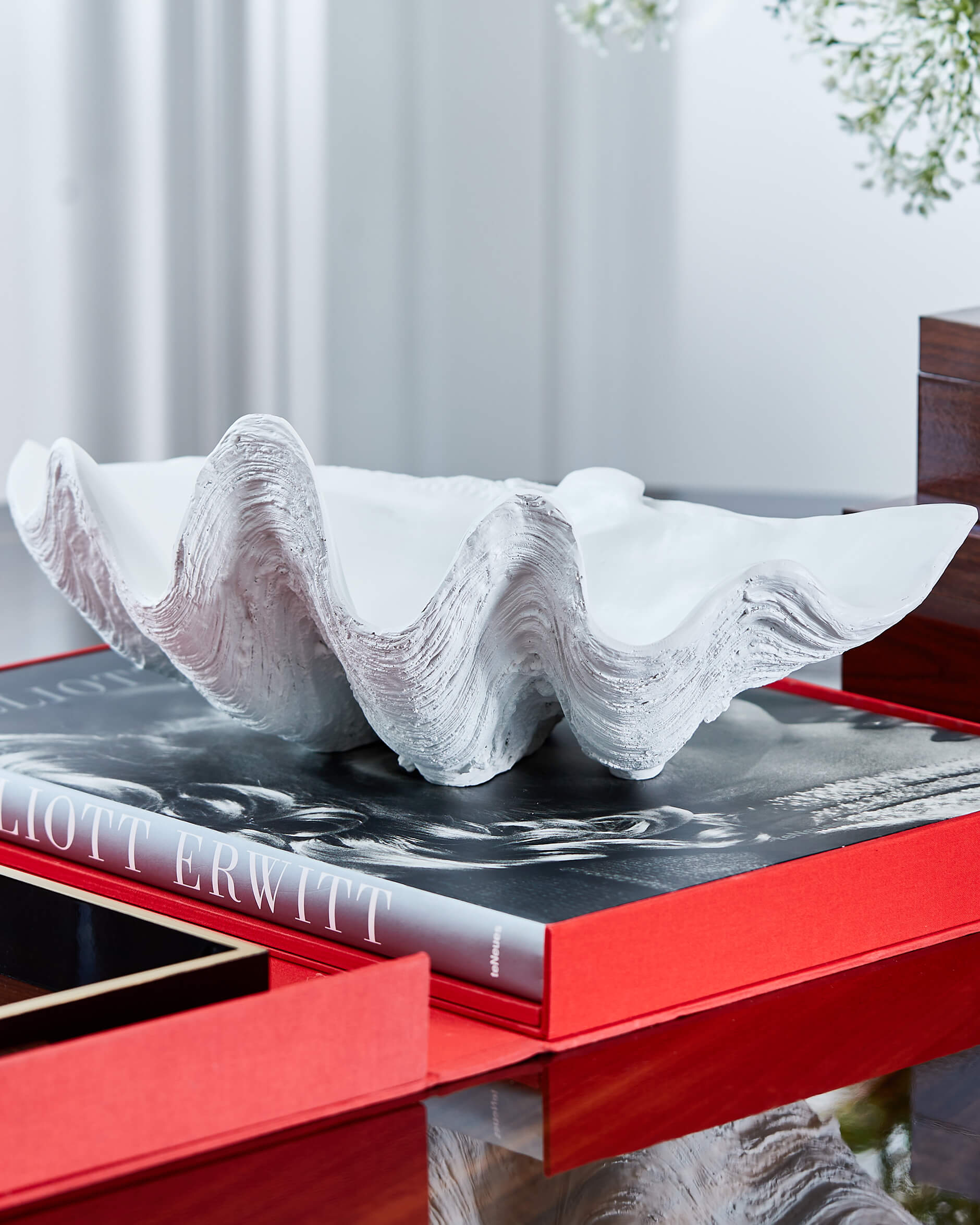 Antran snäckfat vit