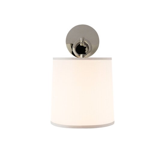 Polished Nickel - French Cuff Sconce Soft Silver