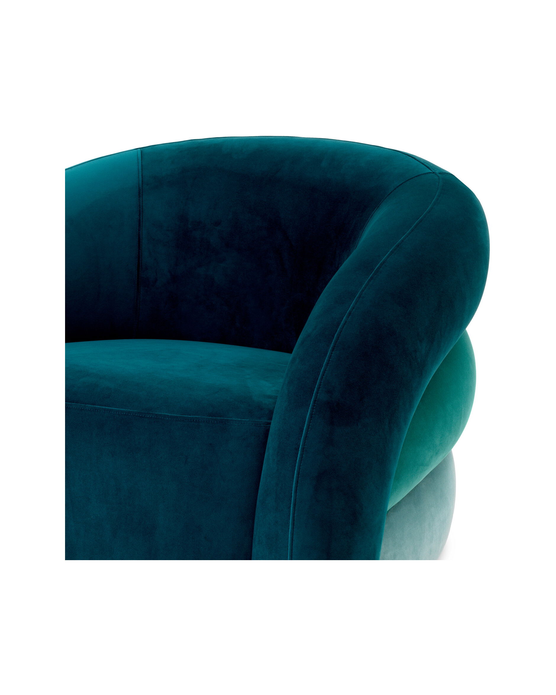 Novelle fåtölj savona sea green velvet