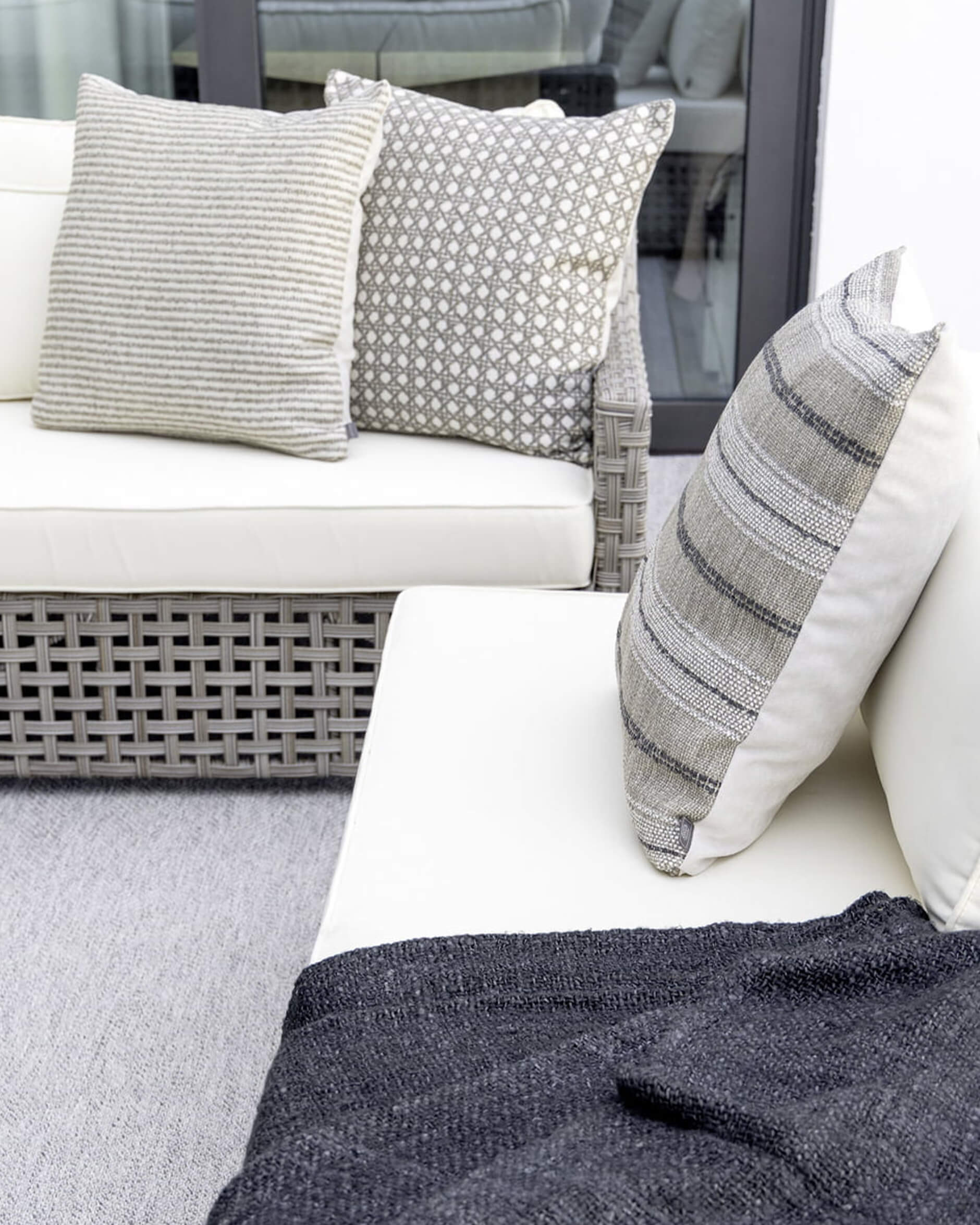 Nomad Single Stripe putetrekk linen