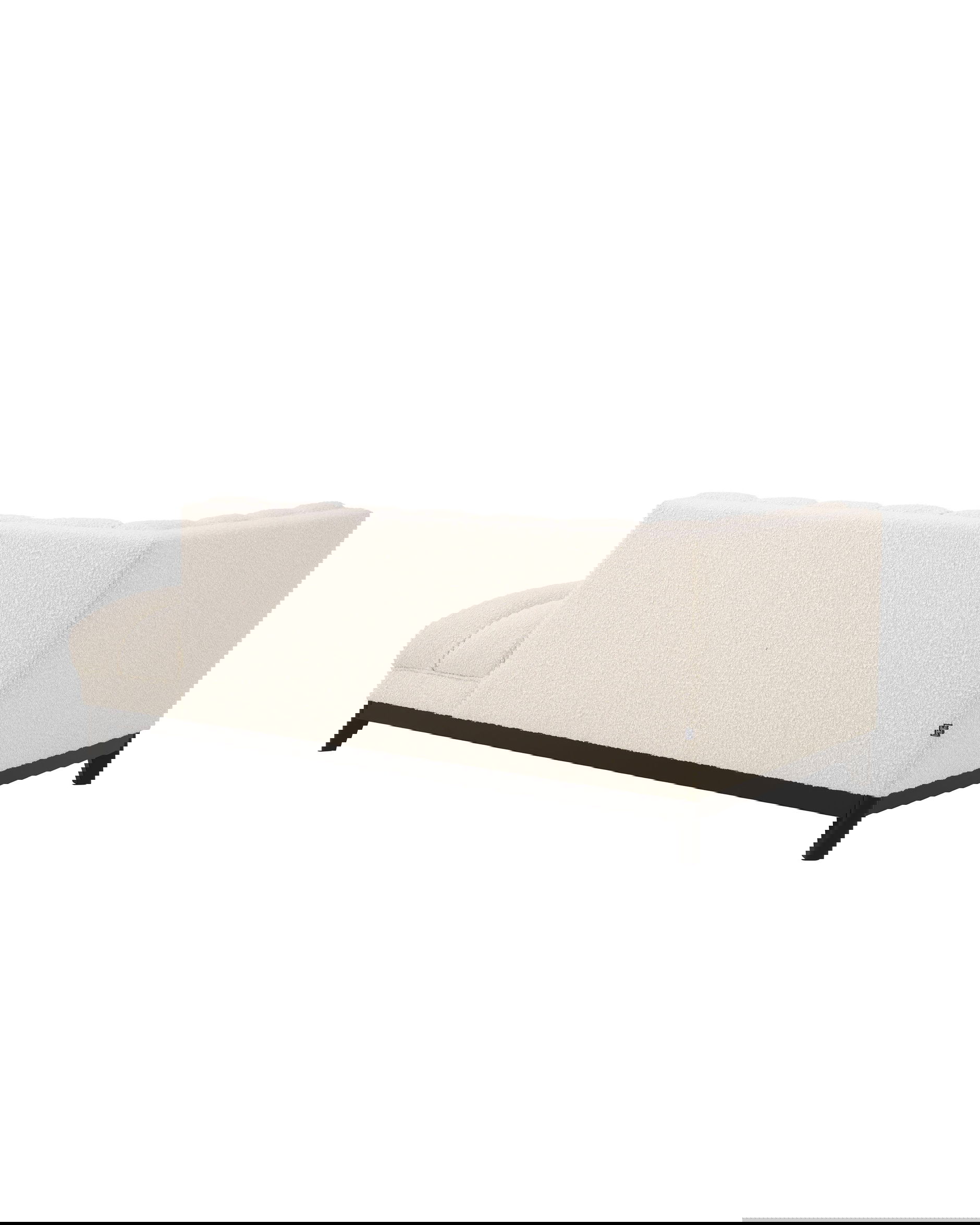 Ditmar sohva bouclé cream vasen