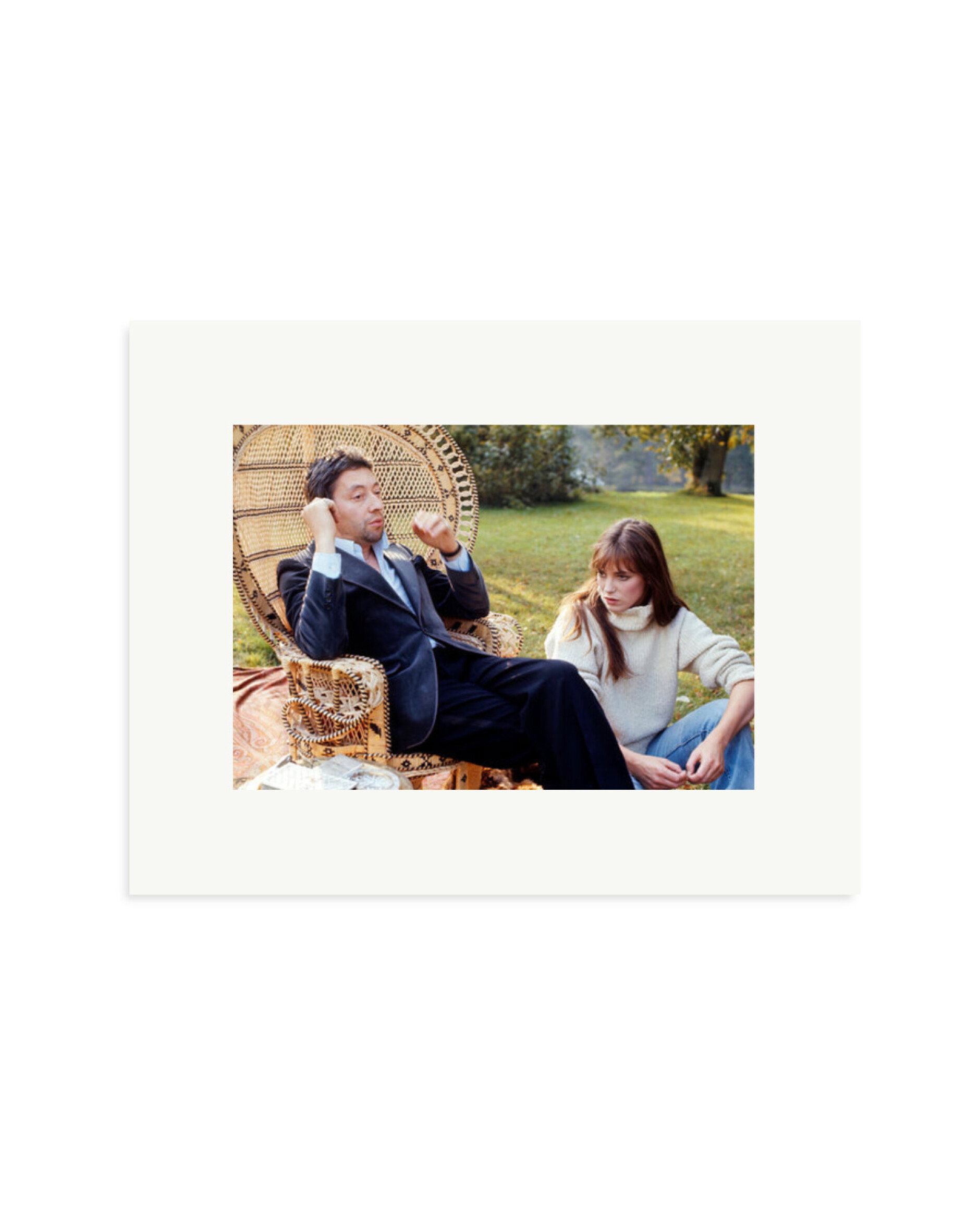 Serge and Jane on Set Print Only / Small