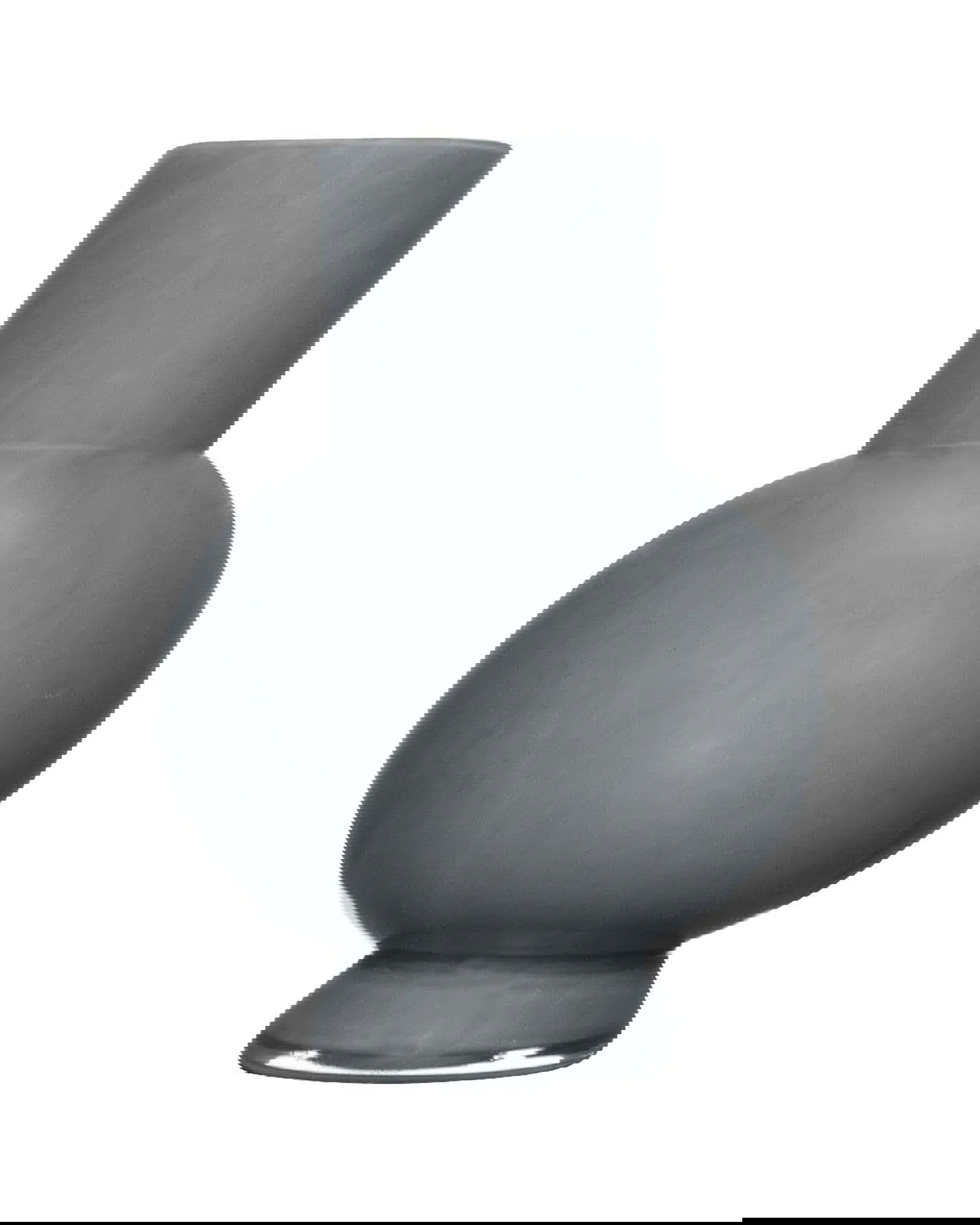 Franklin glazen vaas grijs