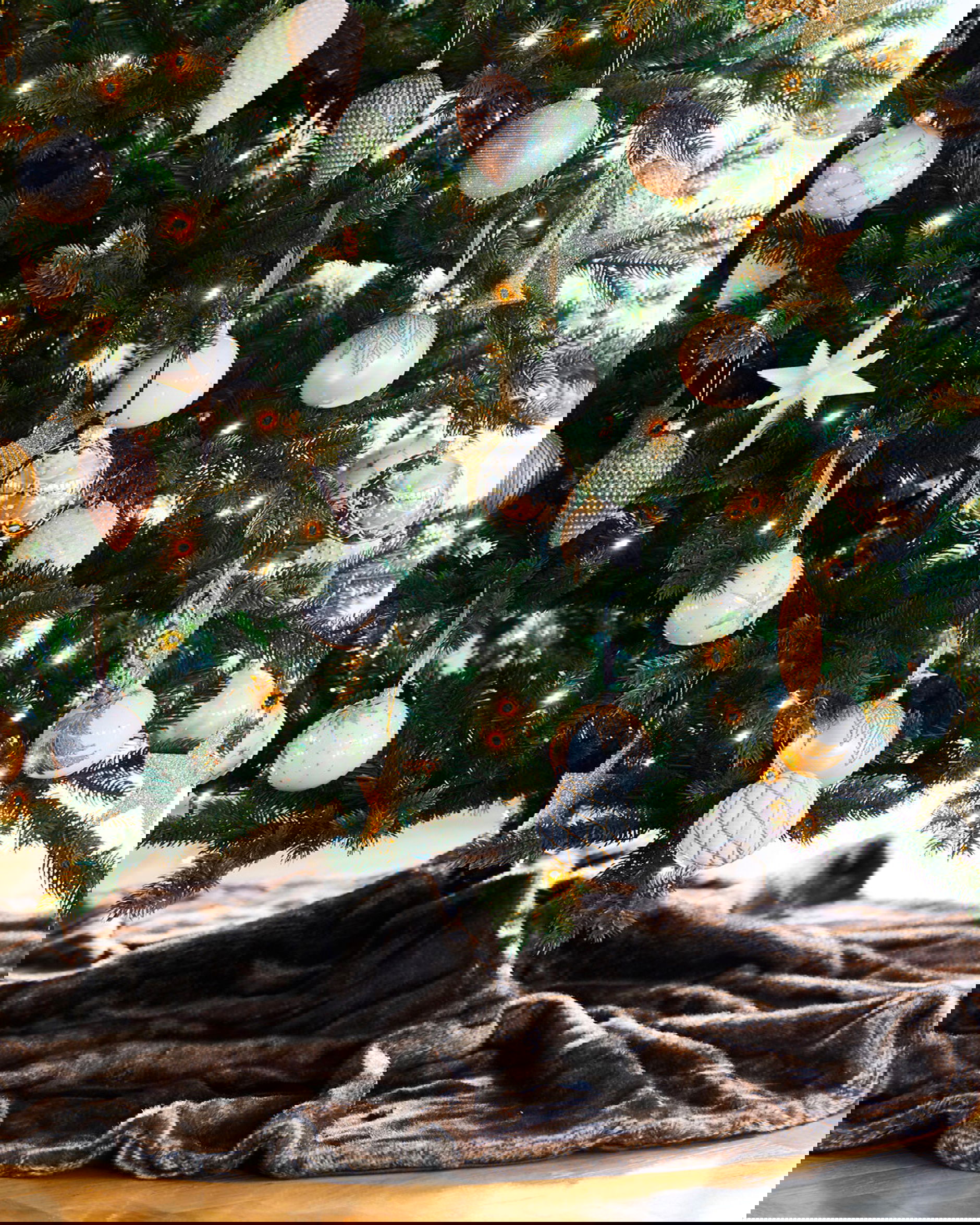 Aspen julgransmatta brown bear