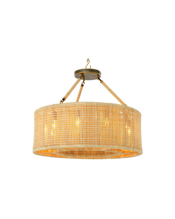 Bernardi taklampa natural rattan