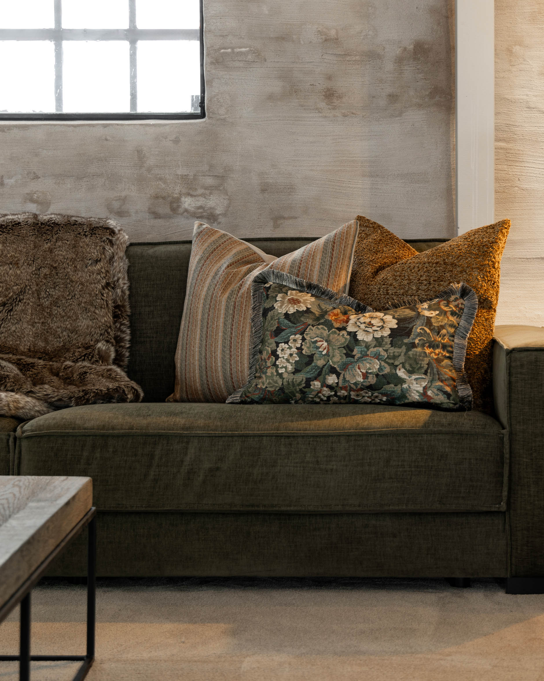 Harris Stripe Cushion Cover Simply Camel