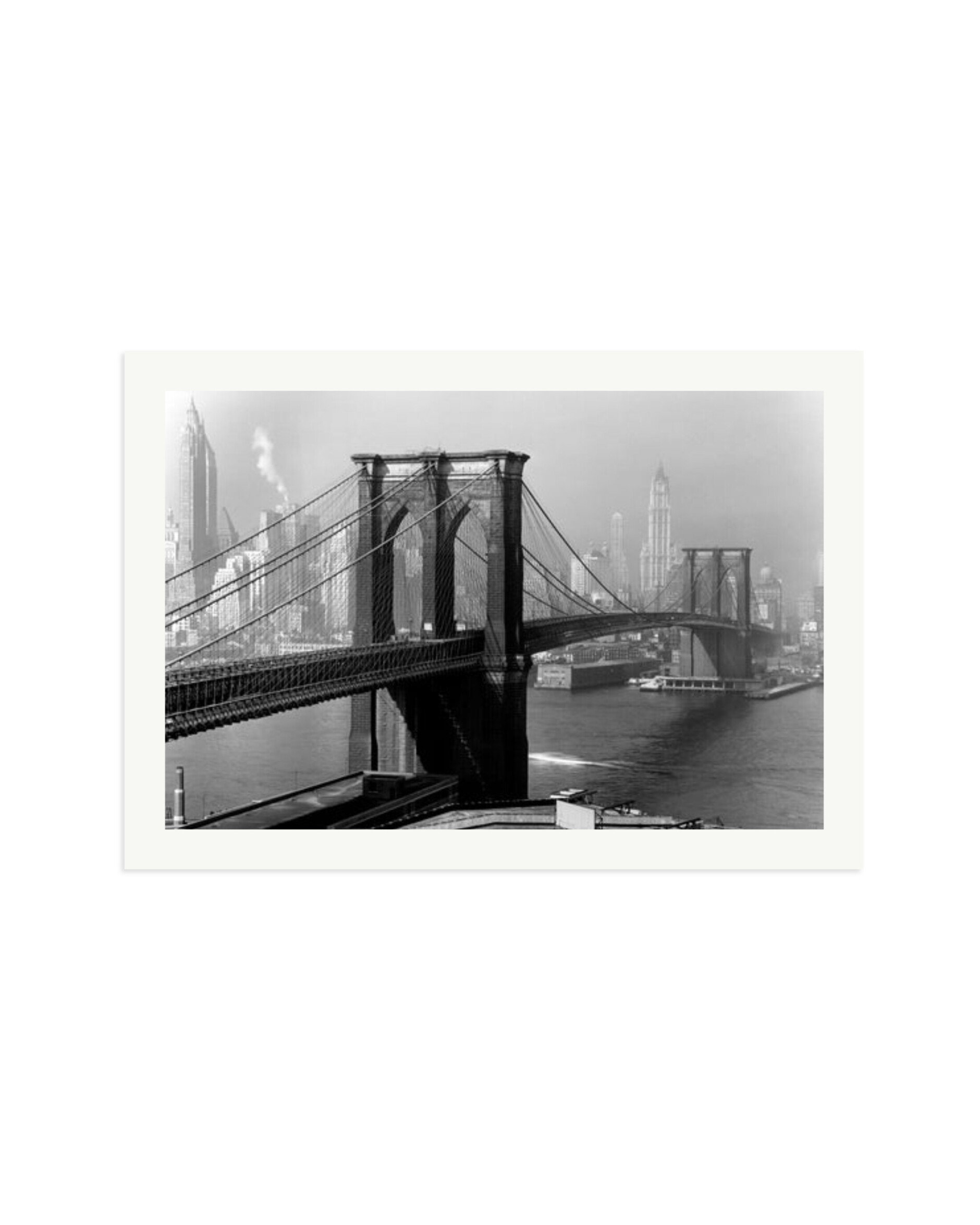 Brooklyn Bridge by Day Print Only / XXL