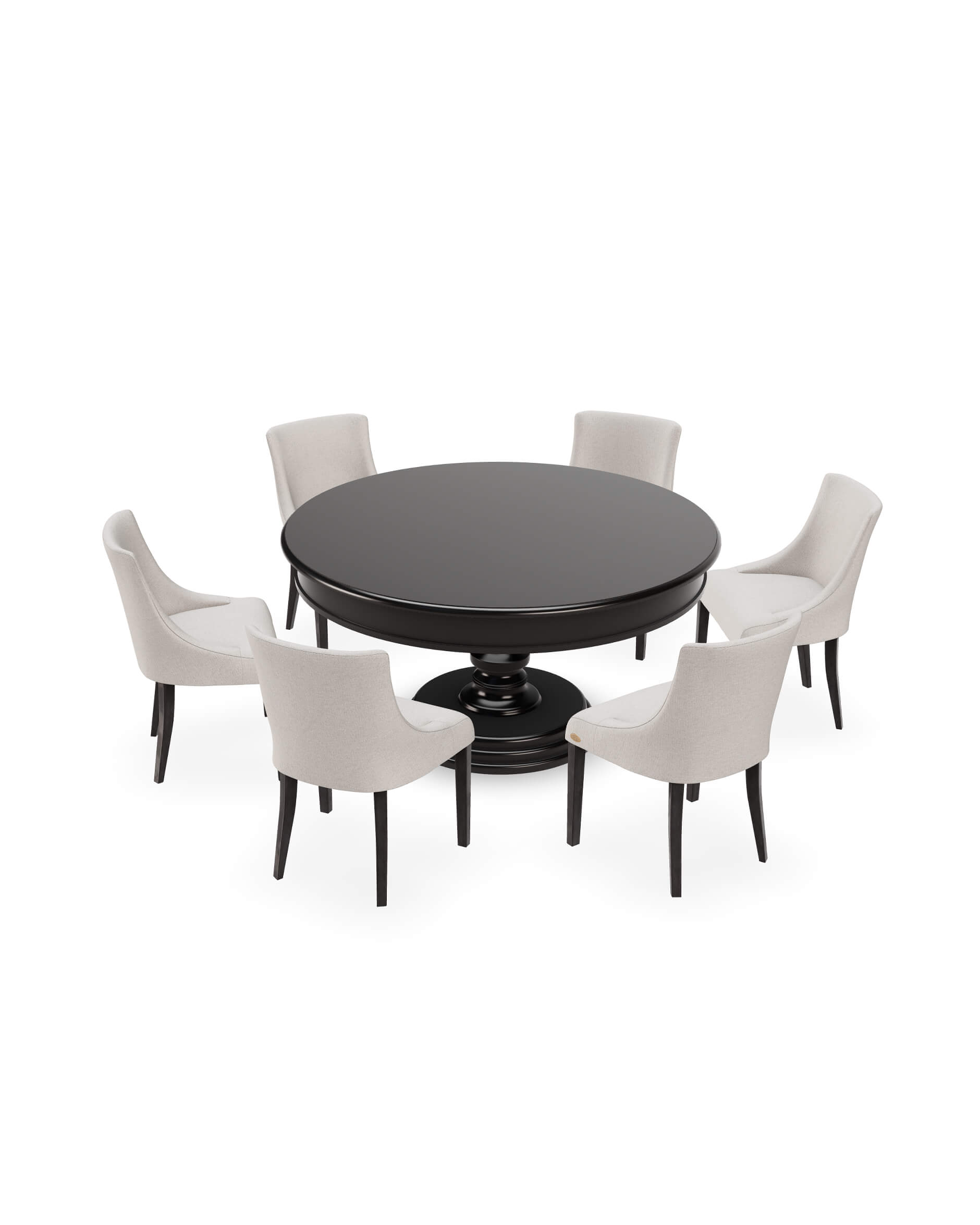 Cardiff matbord med Addison matstol sand