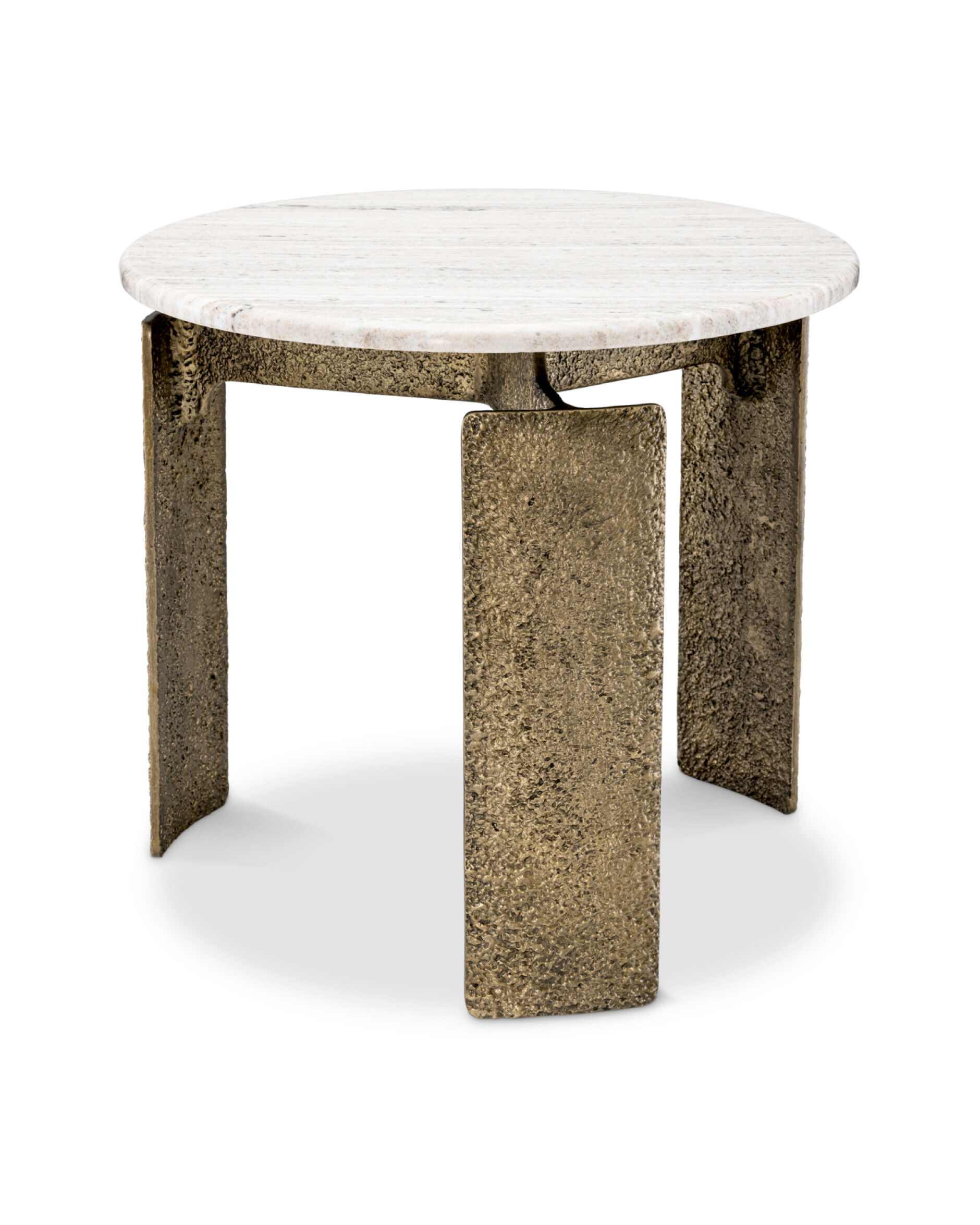 Bodega Side Table Vintage Brass