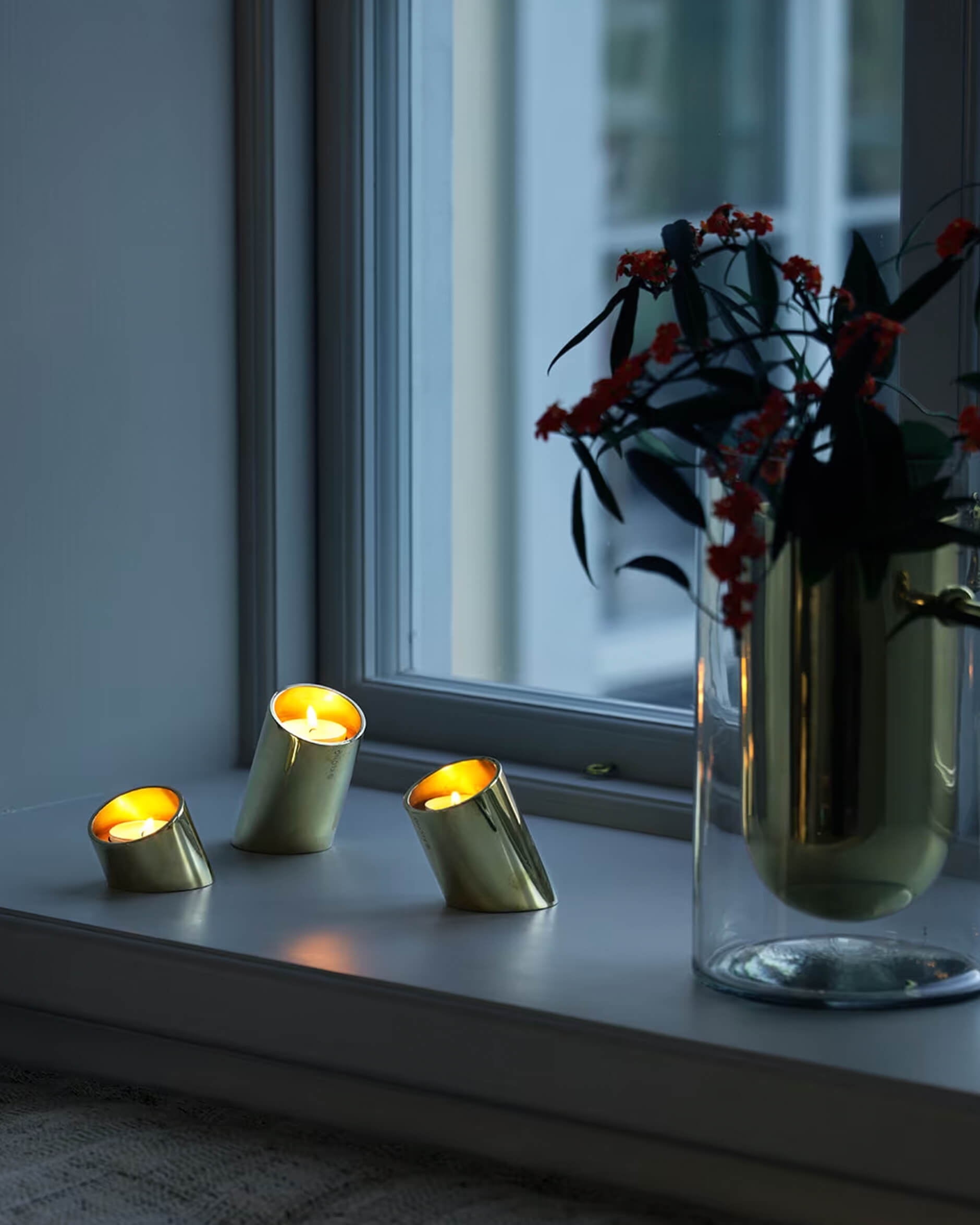 Tipp ljushållare mässing