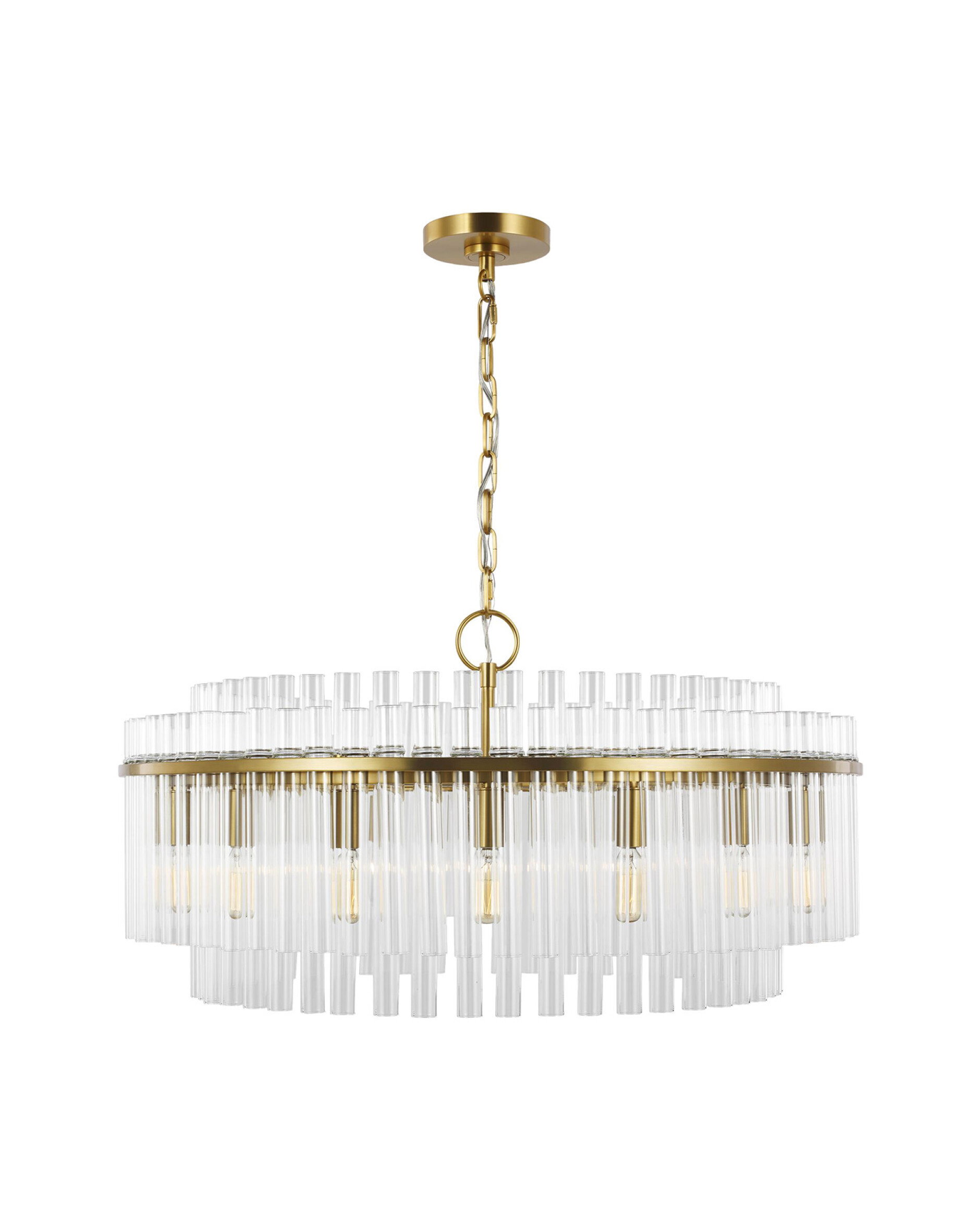 Beckett Chandelier Brass L