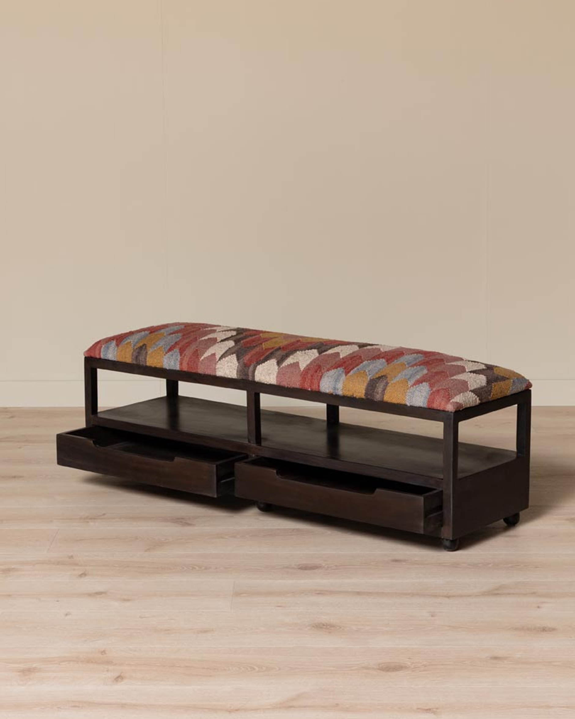 Waverly kilim storage bench