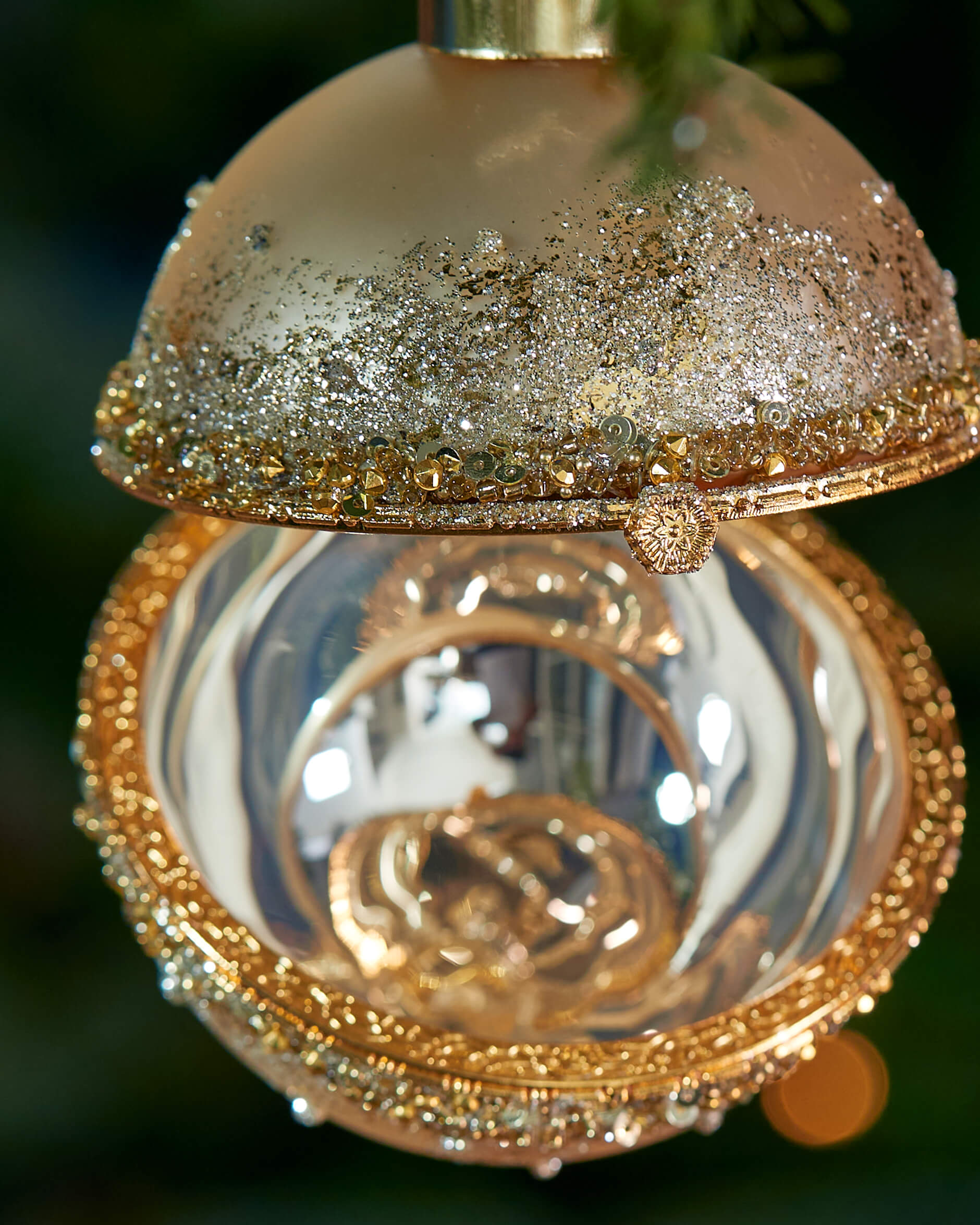 Tyne julkula öppningsbar guld 9cm