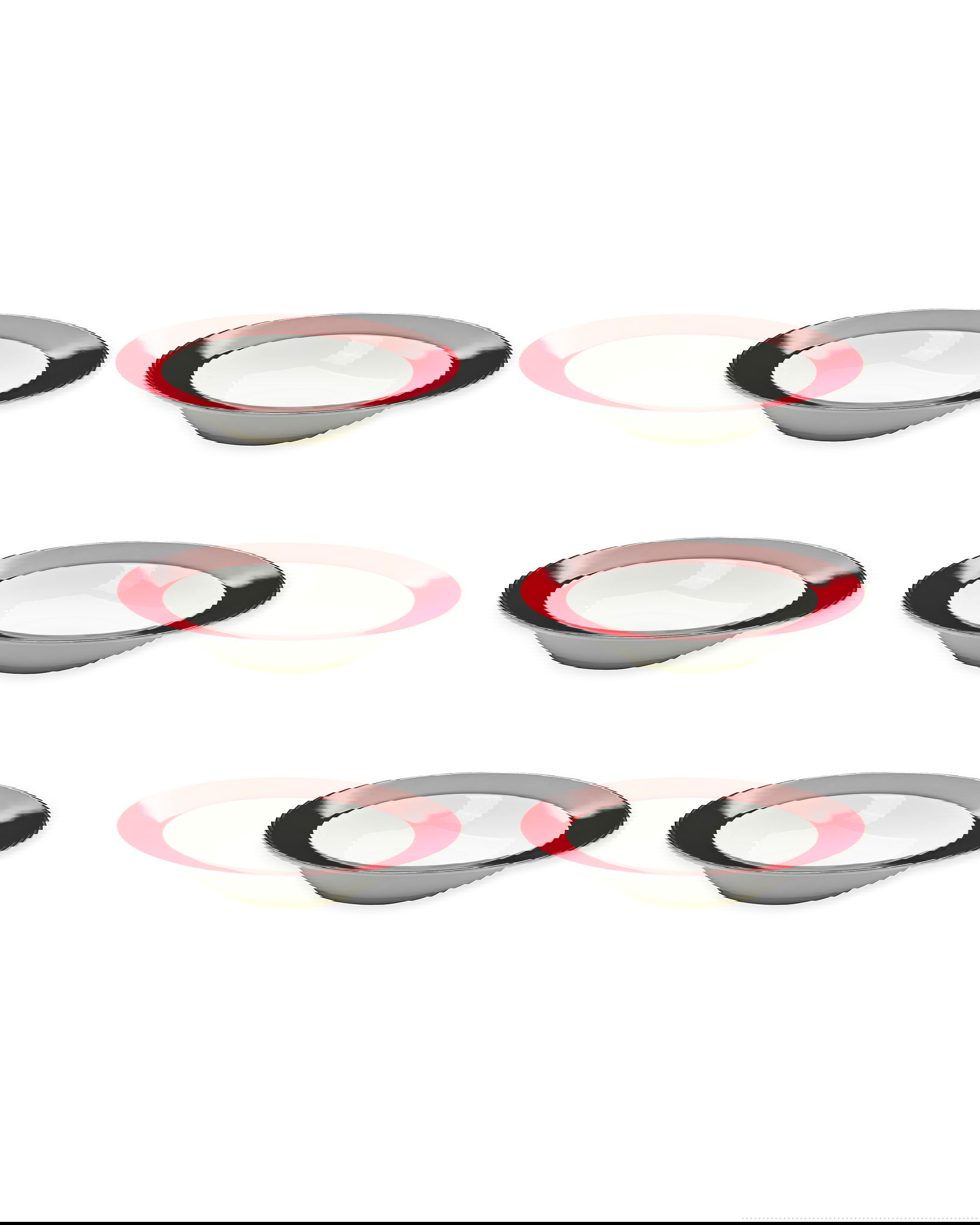 Audley Deep Red djup tallrik 6-pack