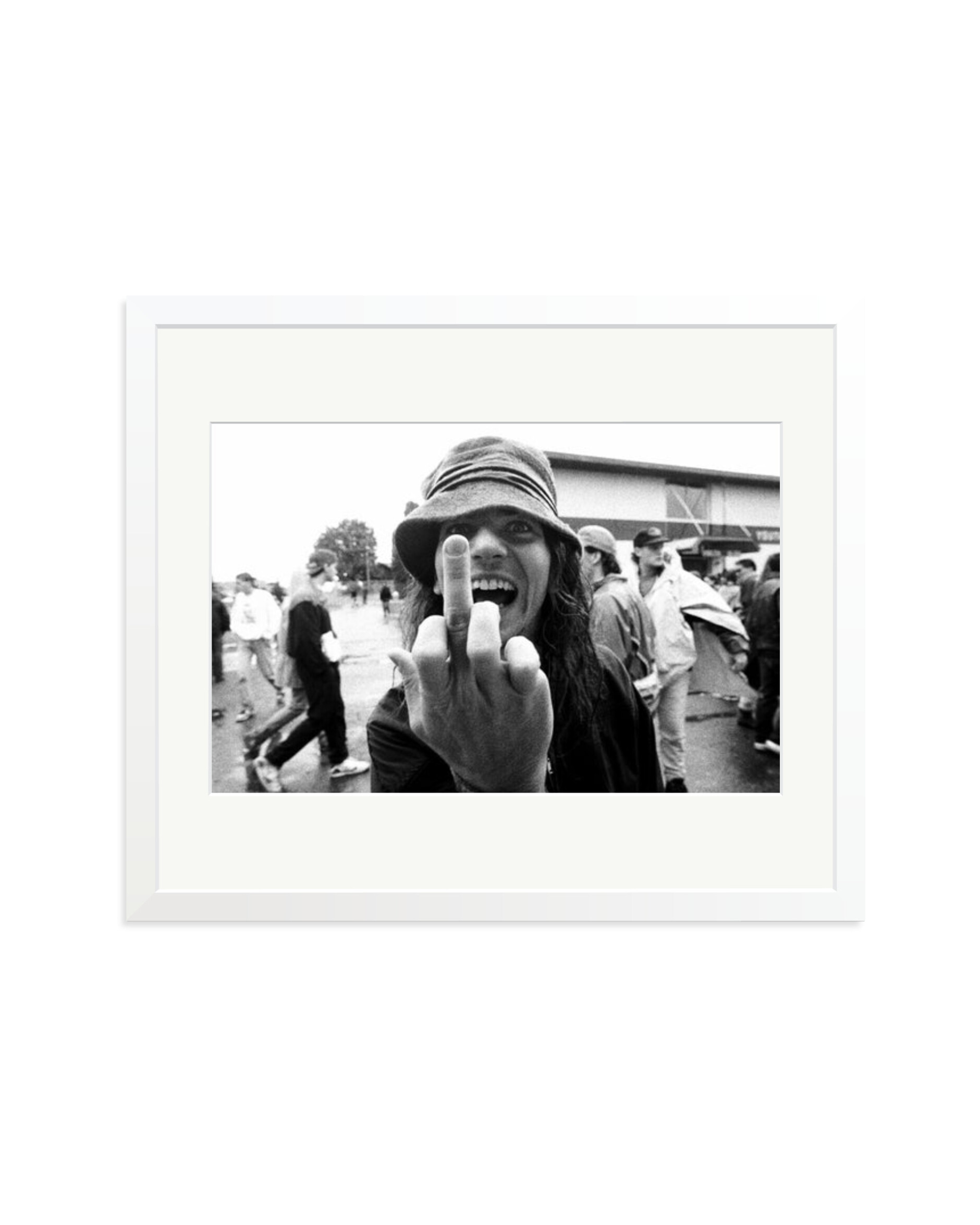 Eddie Vedder Flipping the Bird White / Large