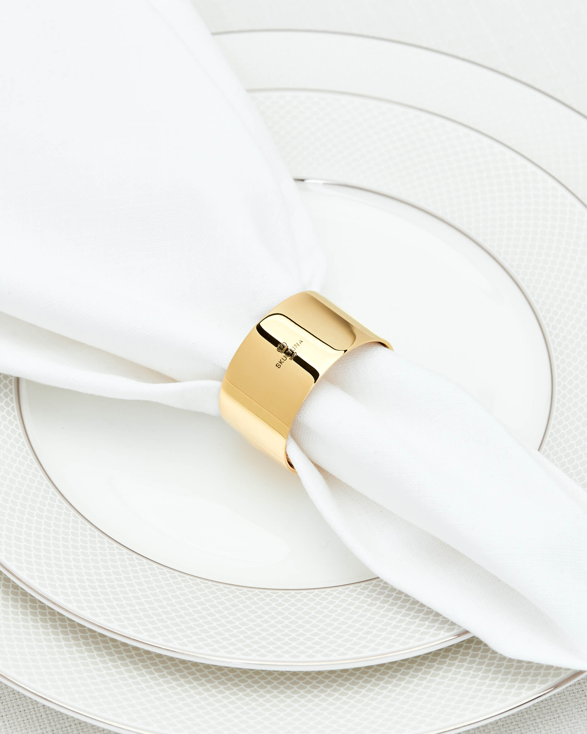 Servettring mässing 2-pack