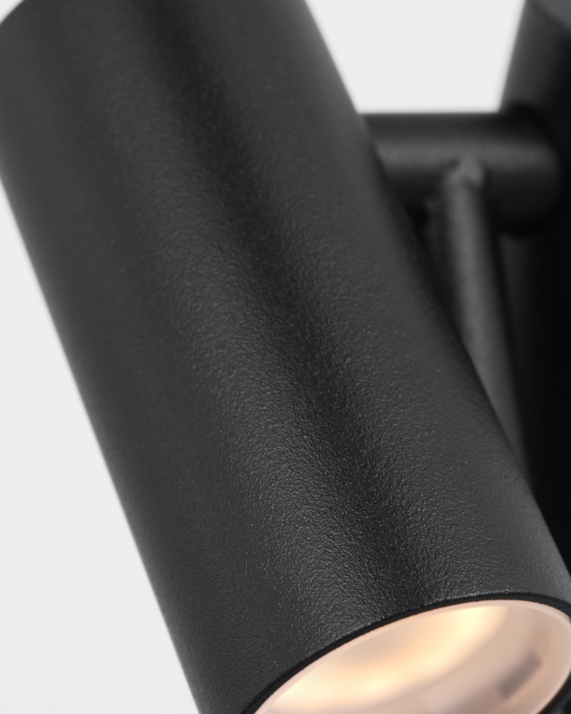 Doppia bordslampa uppladdningsbar svart