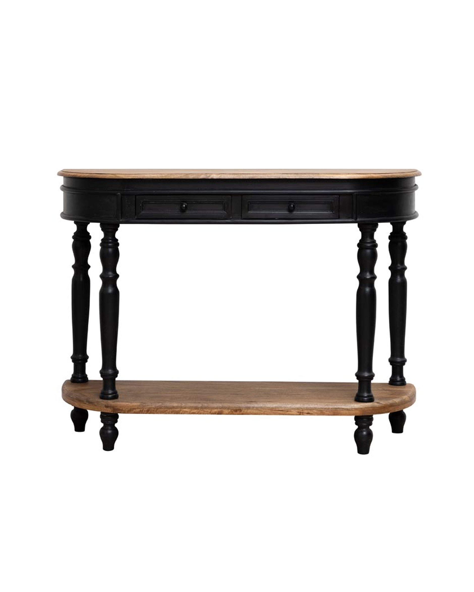 Nevermore black console table