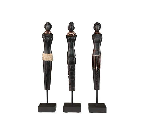 African Ladies träfigurer