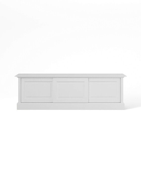 montauk mediabänk classic white