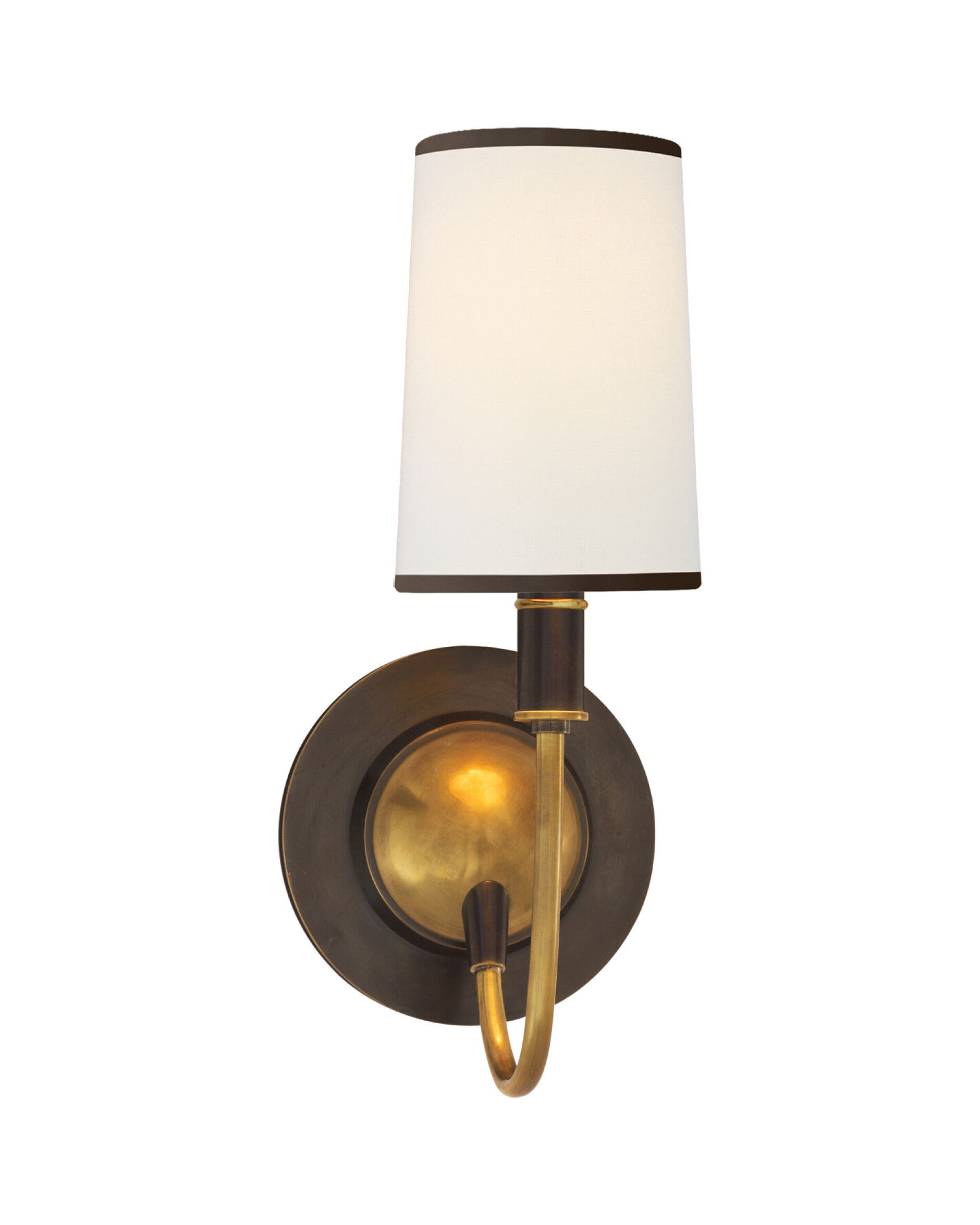 Elkins vägglampa brons antik/mässing