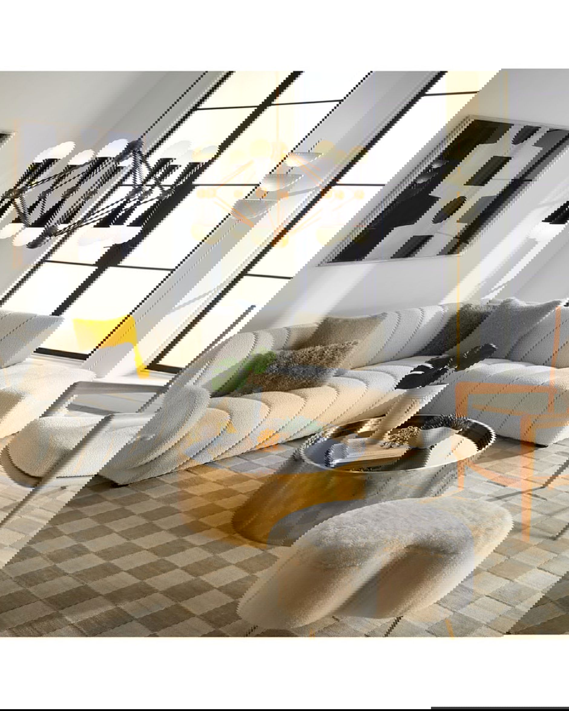 Caracas taklampa mässing/svart