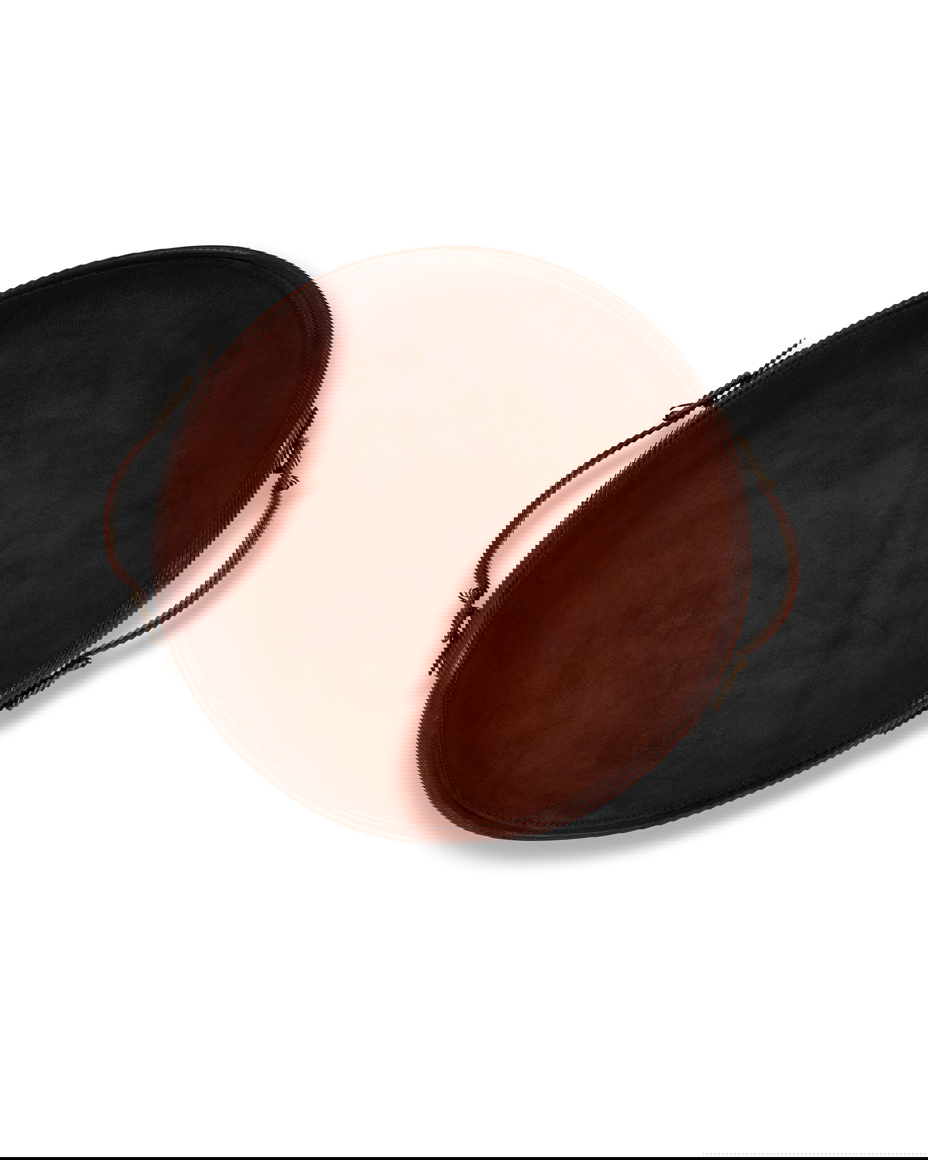 Kensington bricka rund läder