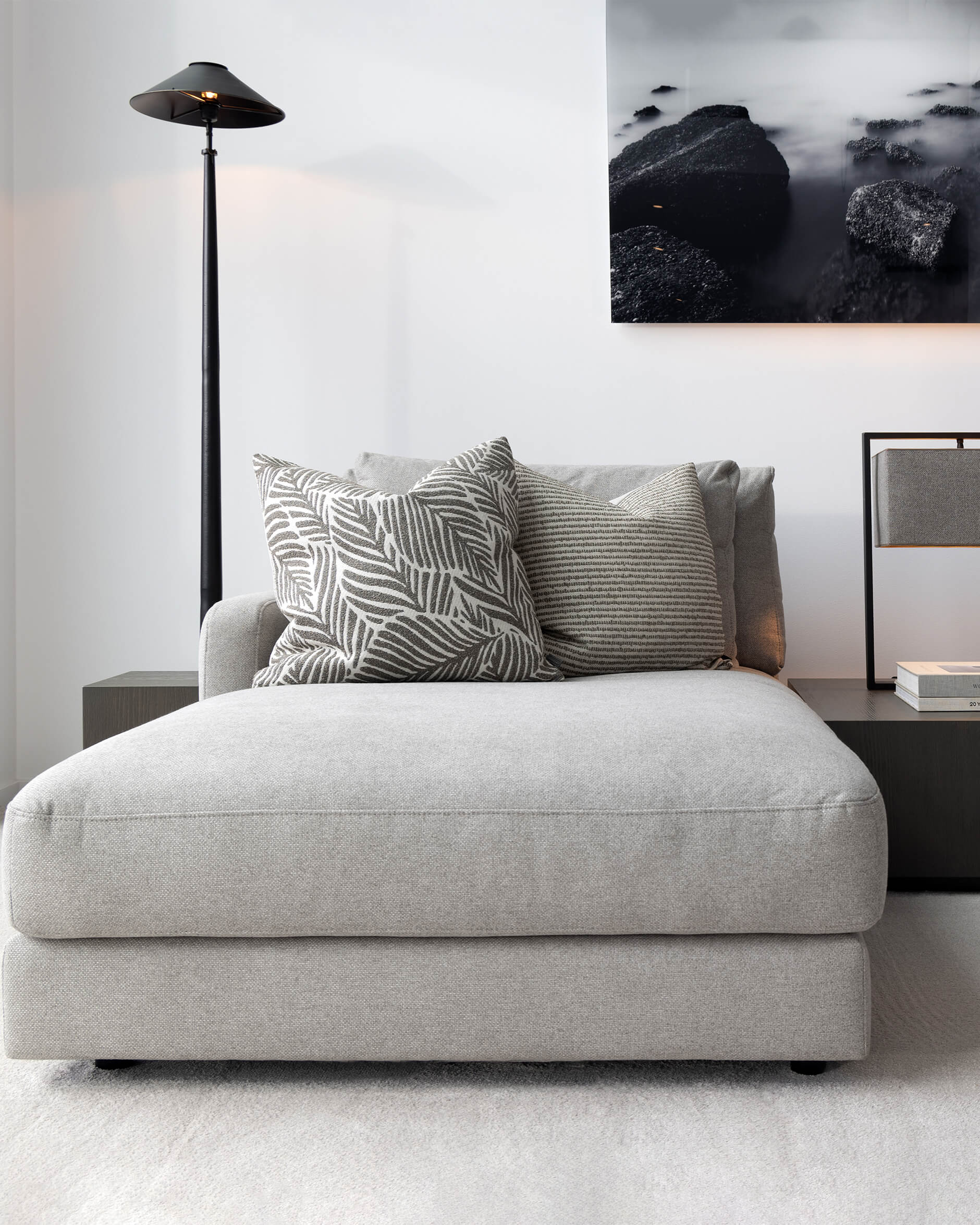 Nomad Leaf kuddfodral linen