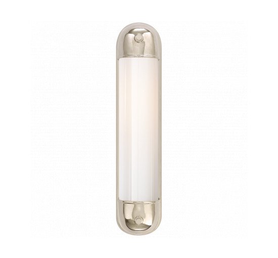 Polished Nickel - Selecta Long Glass Sconce Bronze