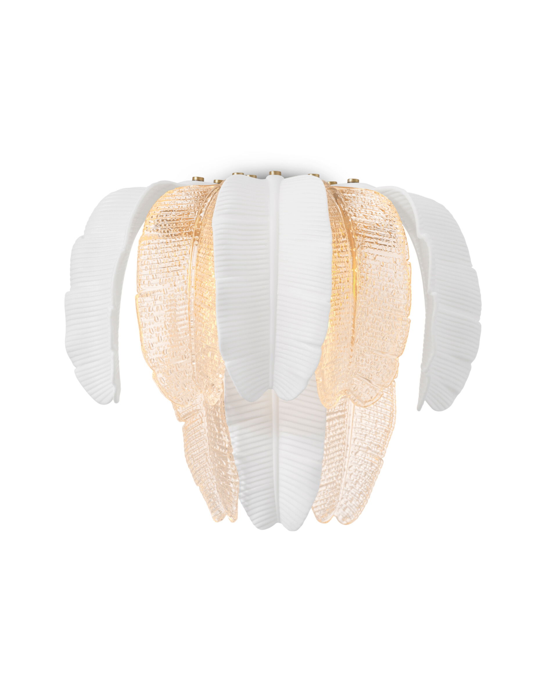 Saint Lucia vägglampa antik mässing