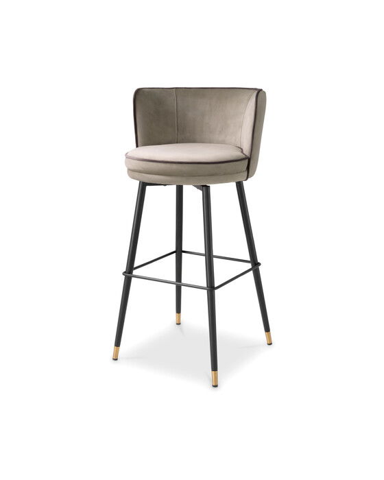 grenada barstol savona greige velvet