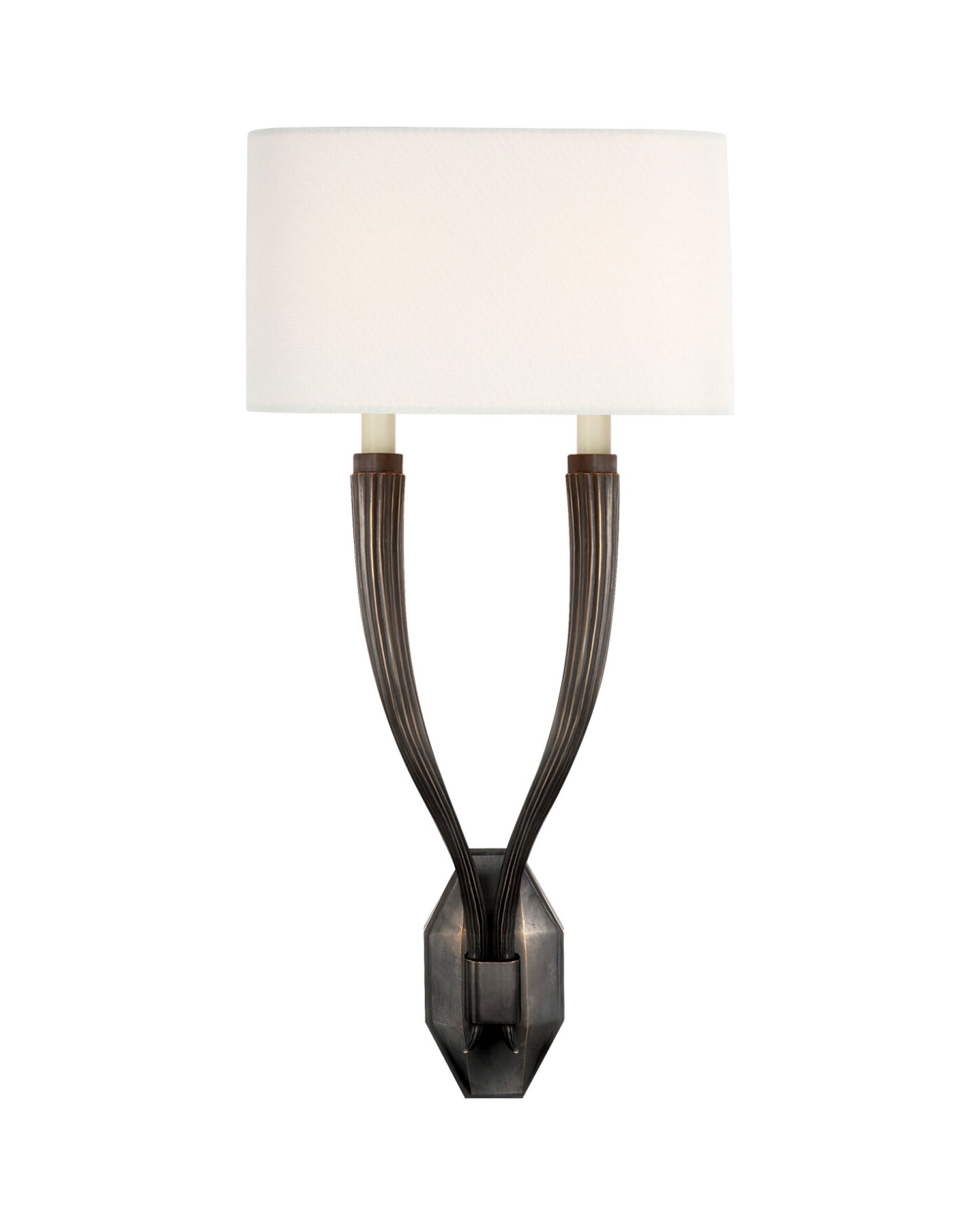 Ruhlmann vägglampa dubbel brons