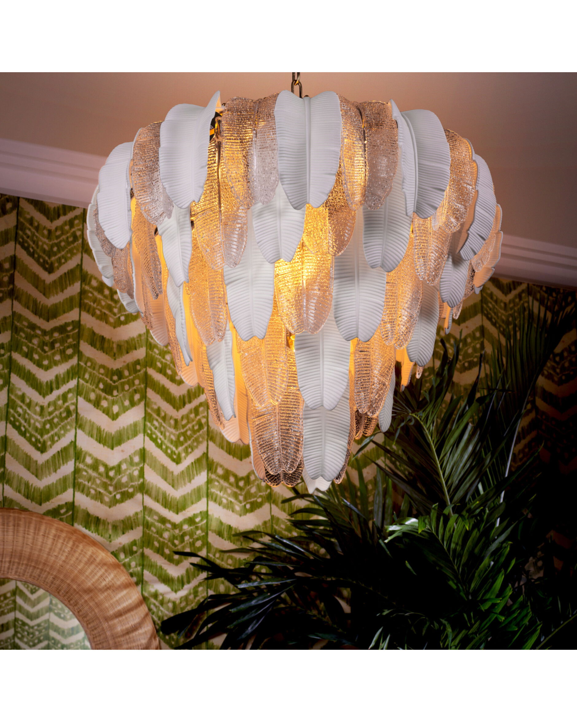 Saint Lucia takkrona antik mässing L