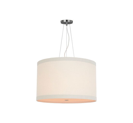 null - Walker Hanging Light Cream/Natural Linen Shade M