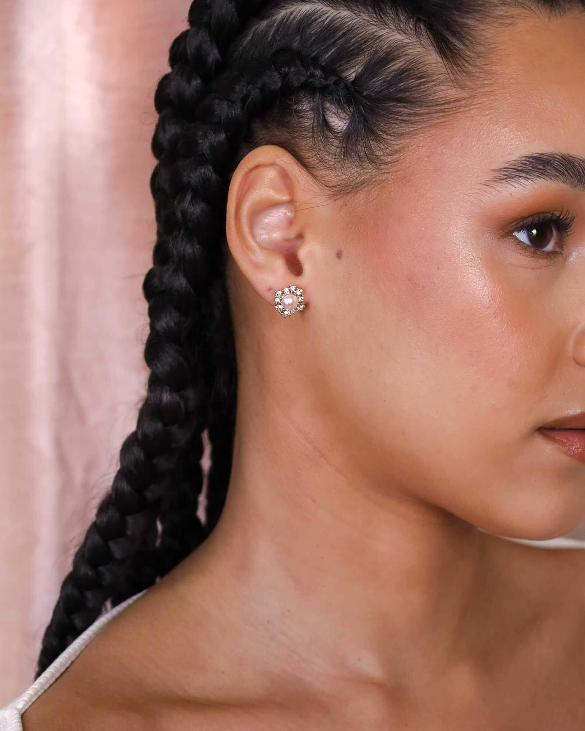 Emily Pearl Earrings Rosaline