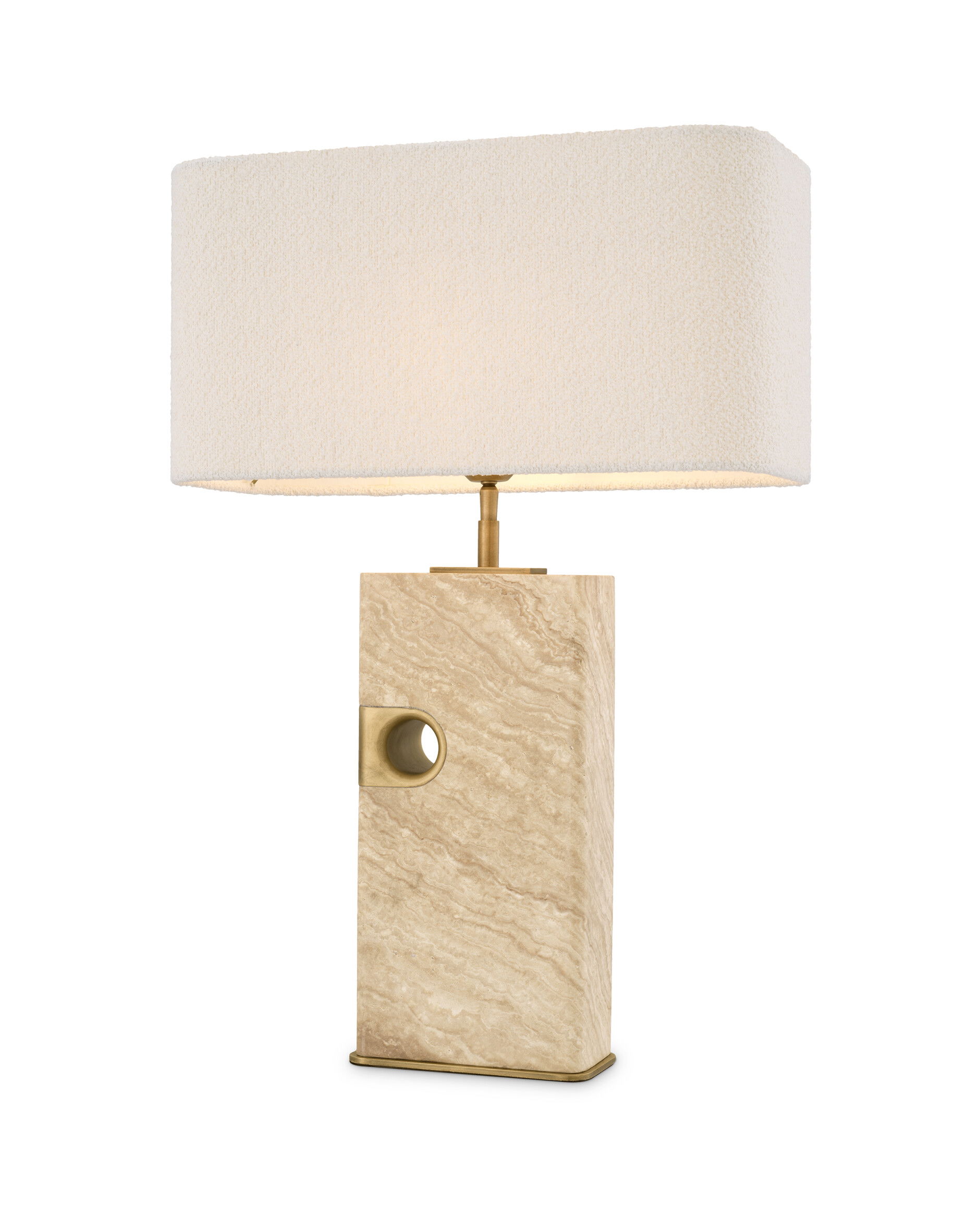 Sebago bordslampa travertine
