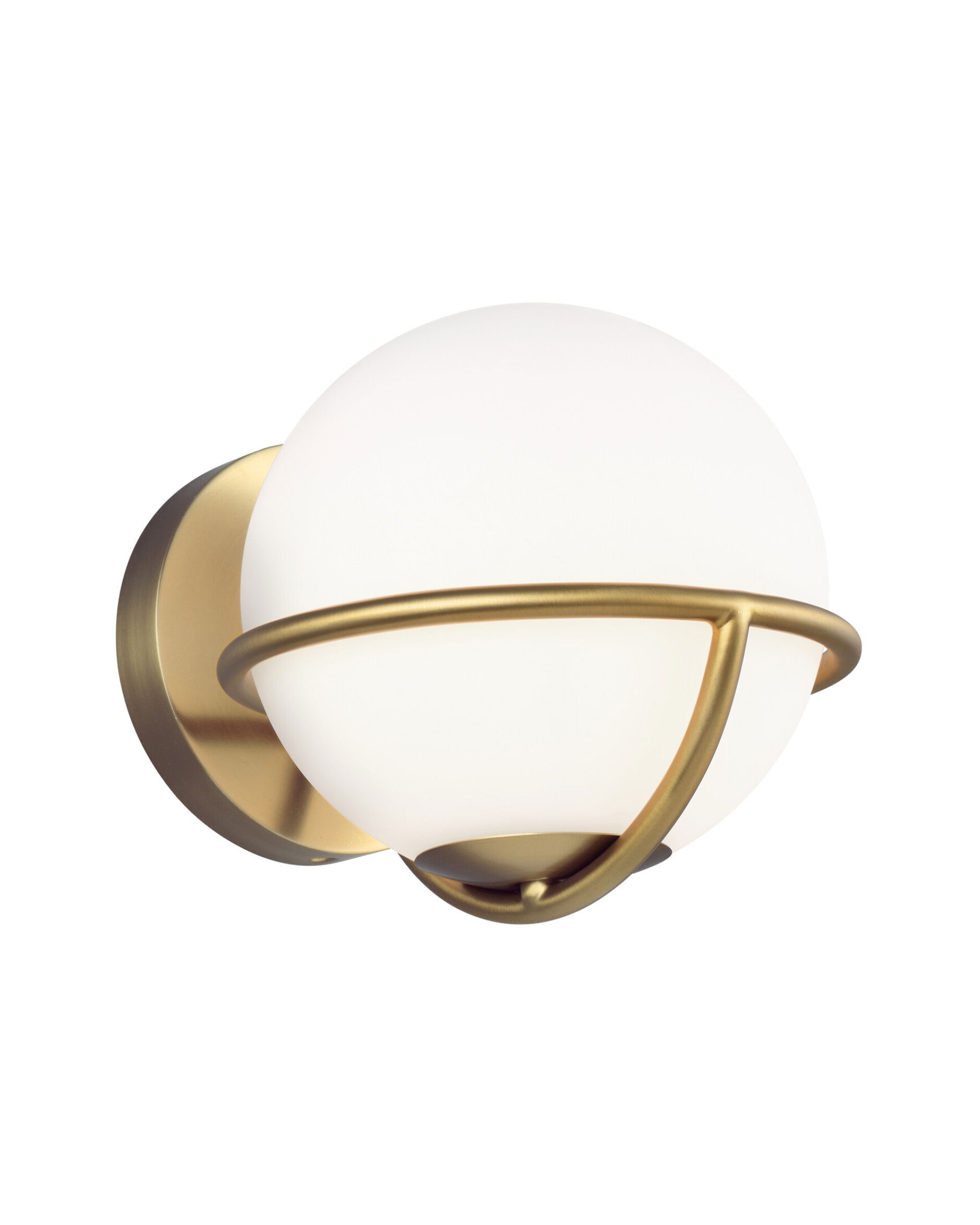 Apollo vägglampa mässing