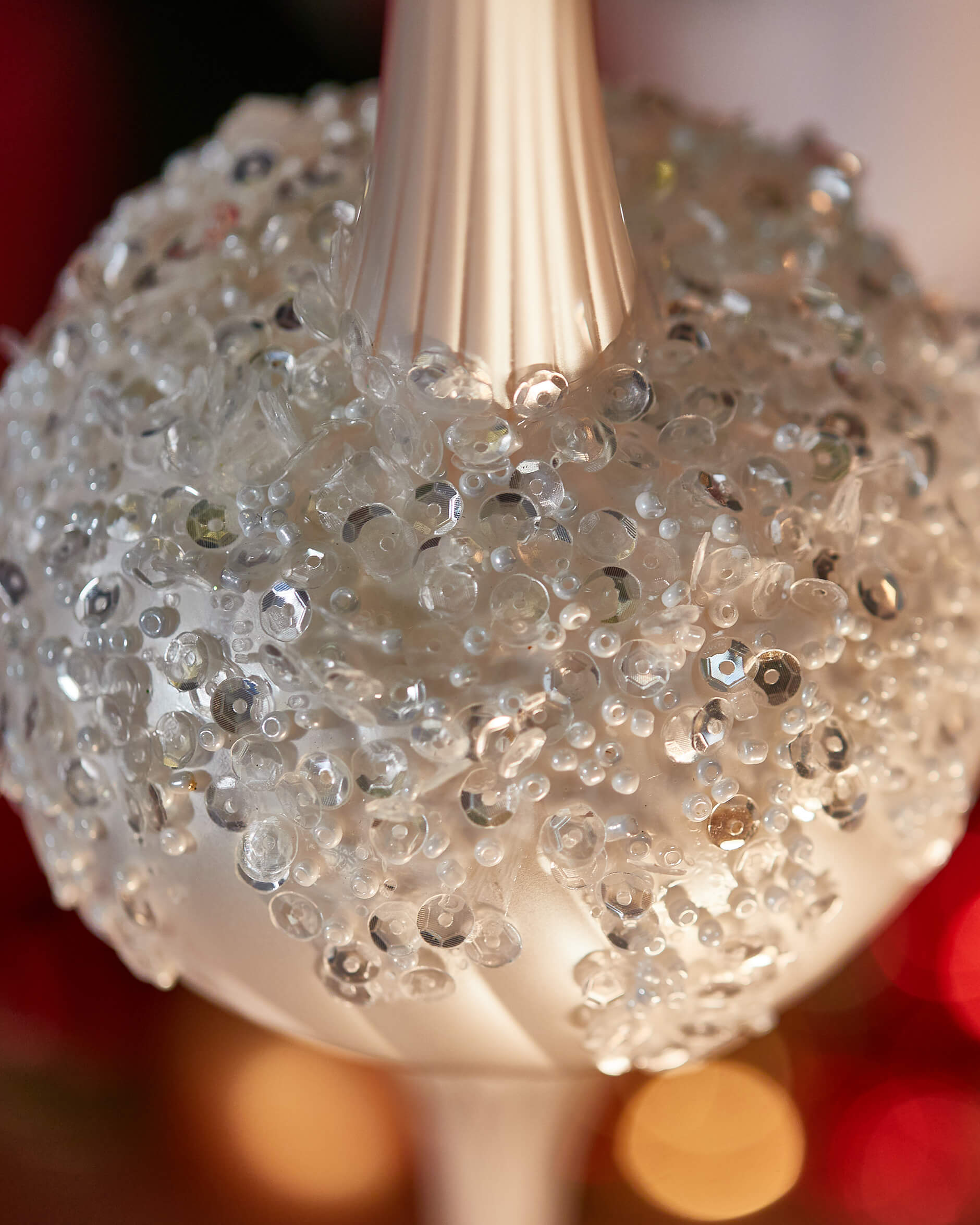 Wallace julgransdekoration vit