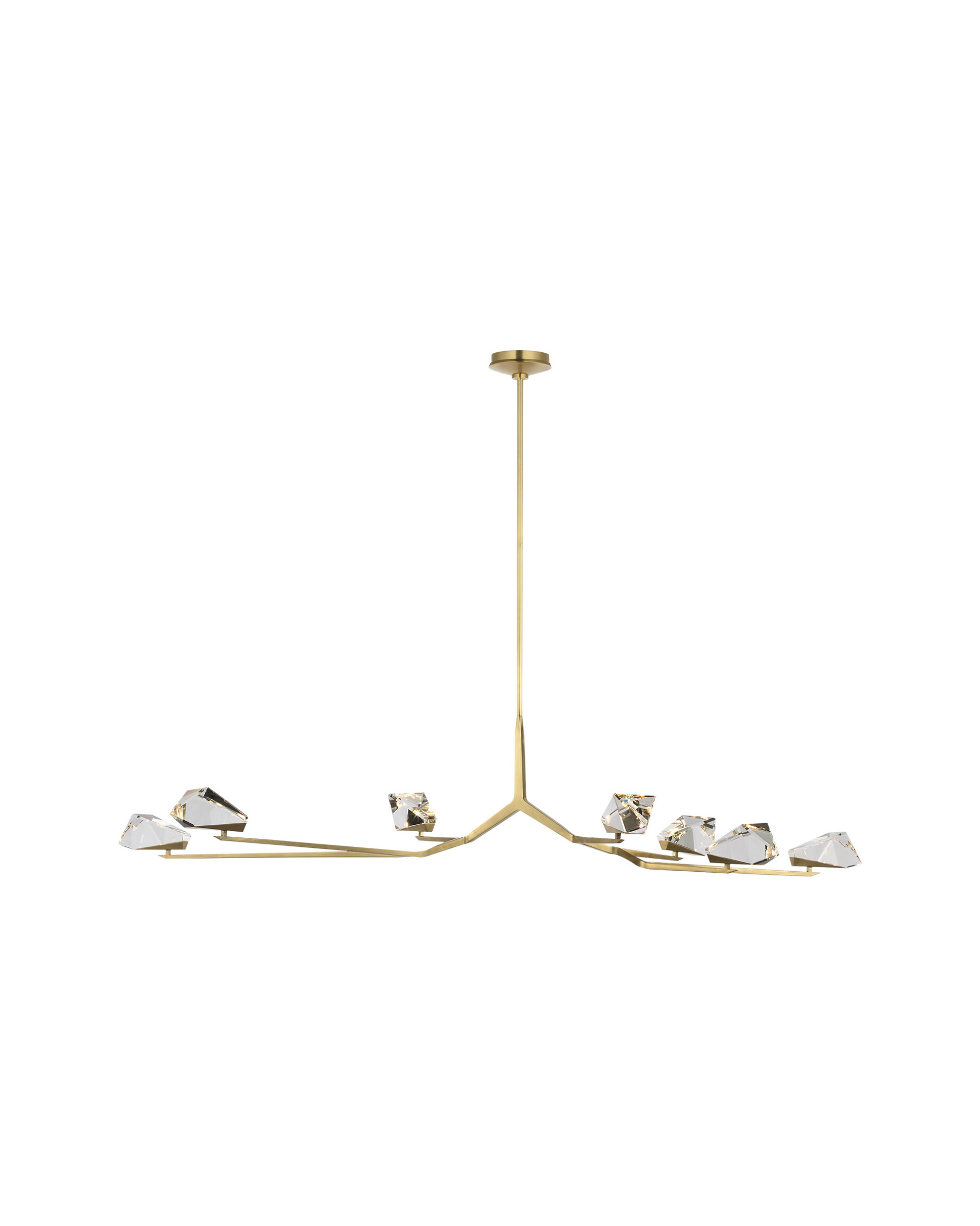 Carraig 65" 7 Light Chandelier Brass