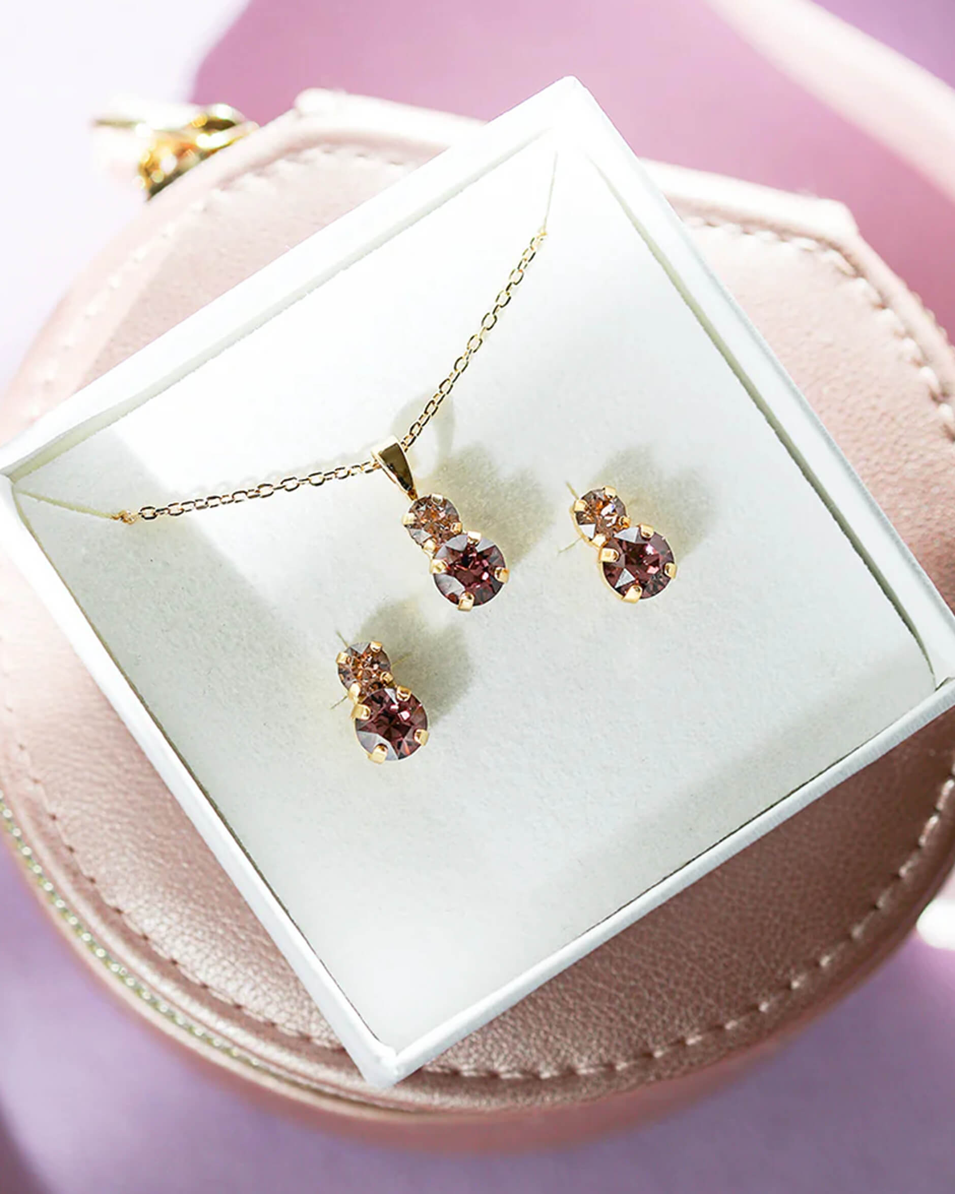 Leah örhängen iris combo