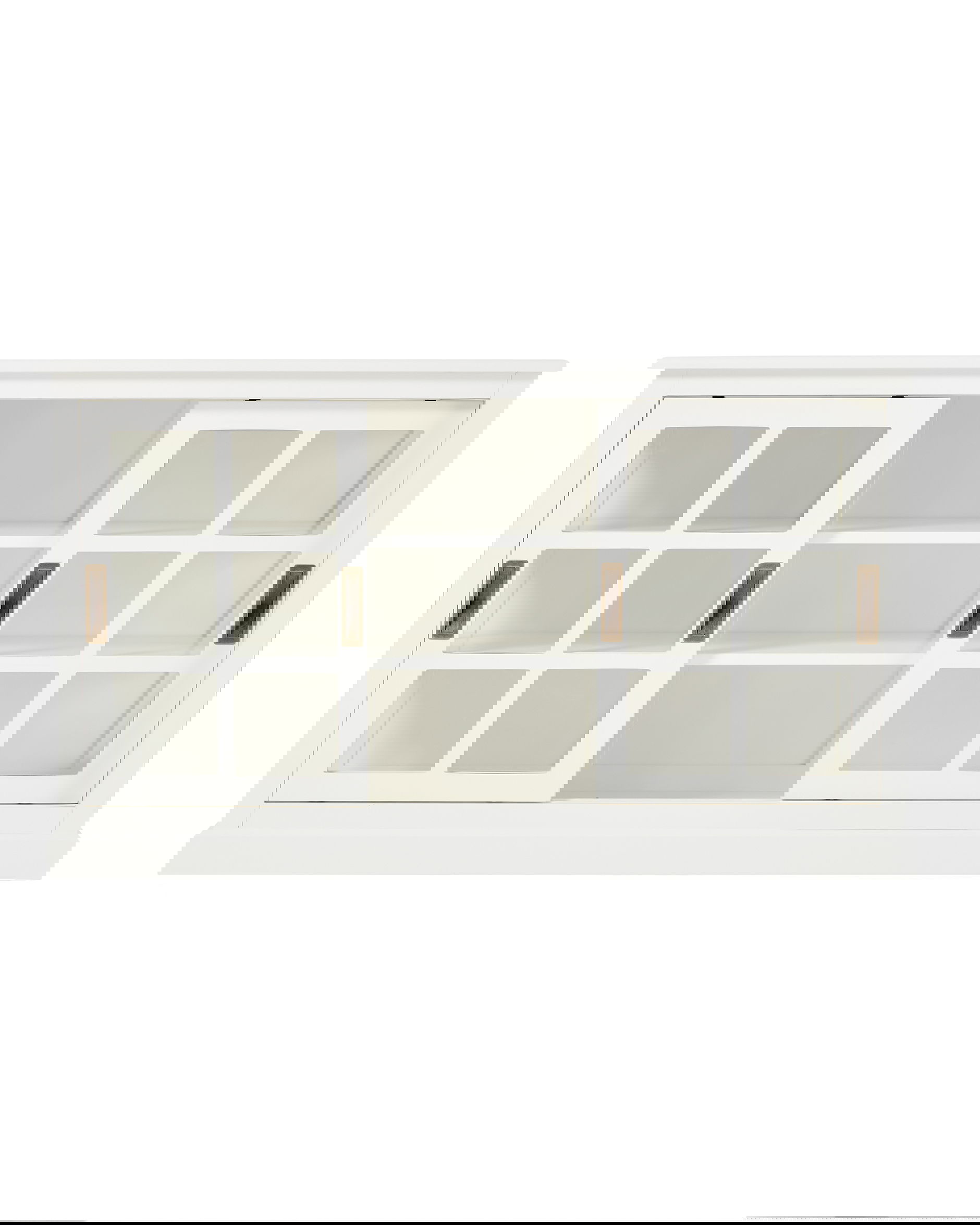 Seethrough skåp classic white