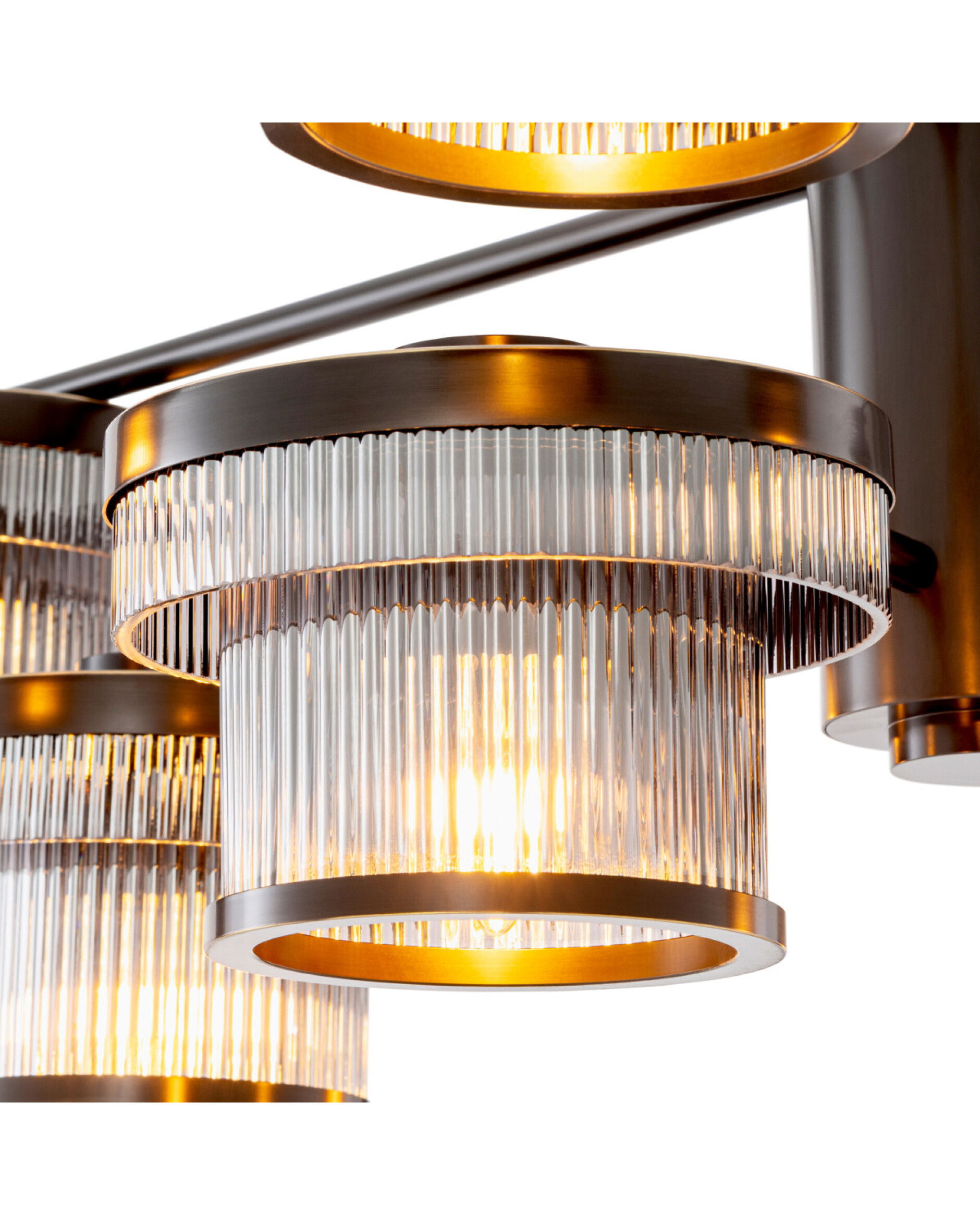 Andromeda kroonluchter brons